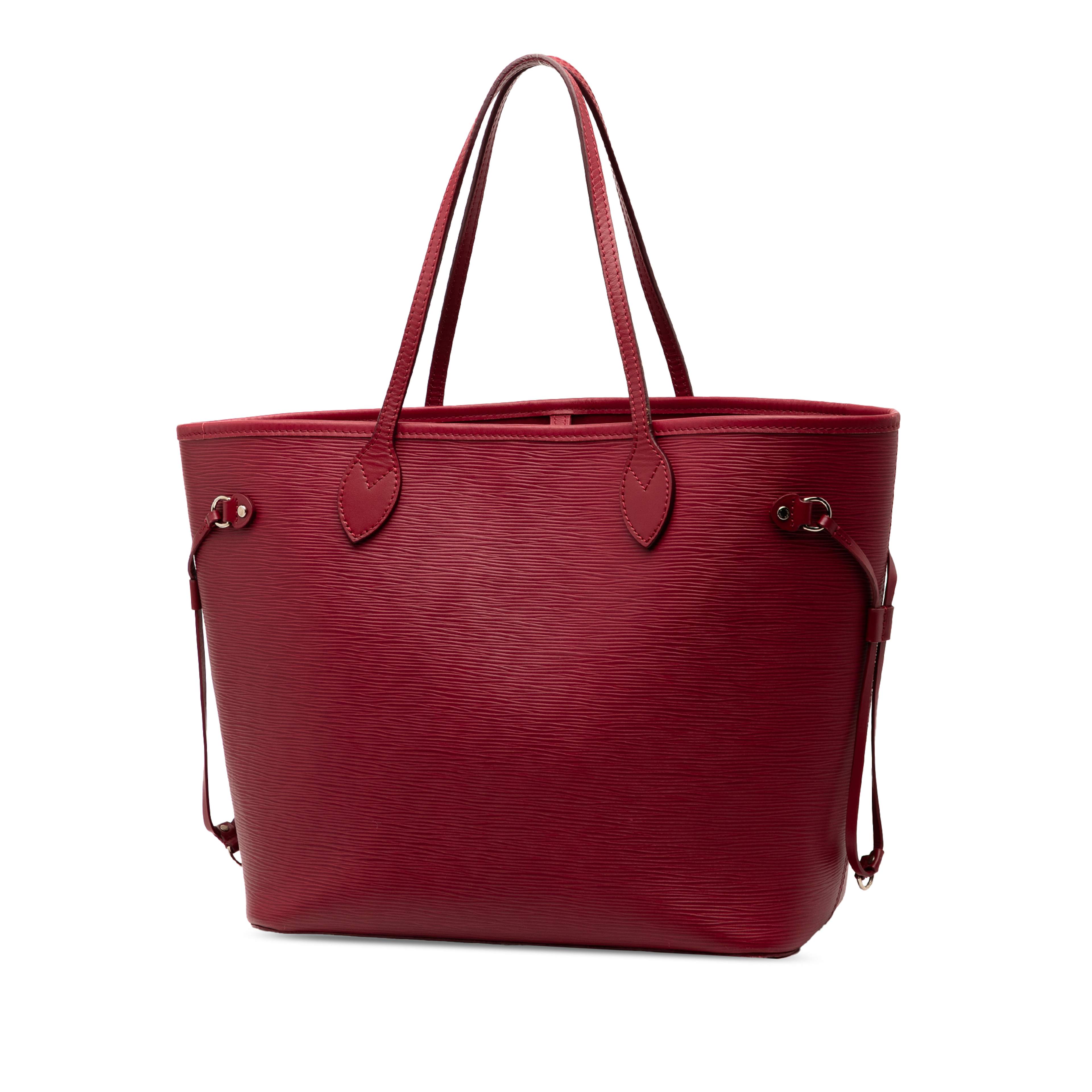 Louis Vuitton Epi Neverfull Mm, från Luxclusif, i färgen red. Klicka för att öppna bilden i stort format