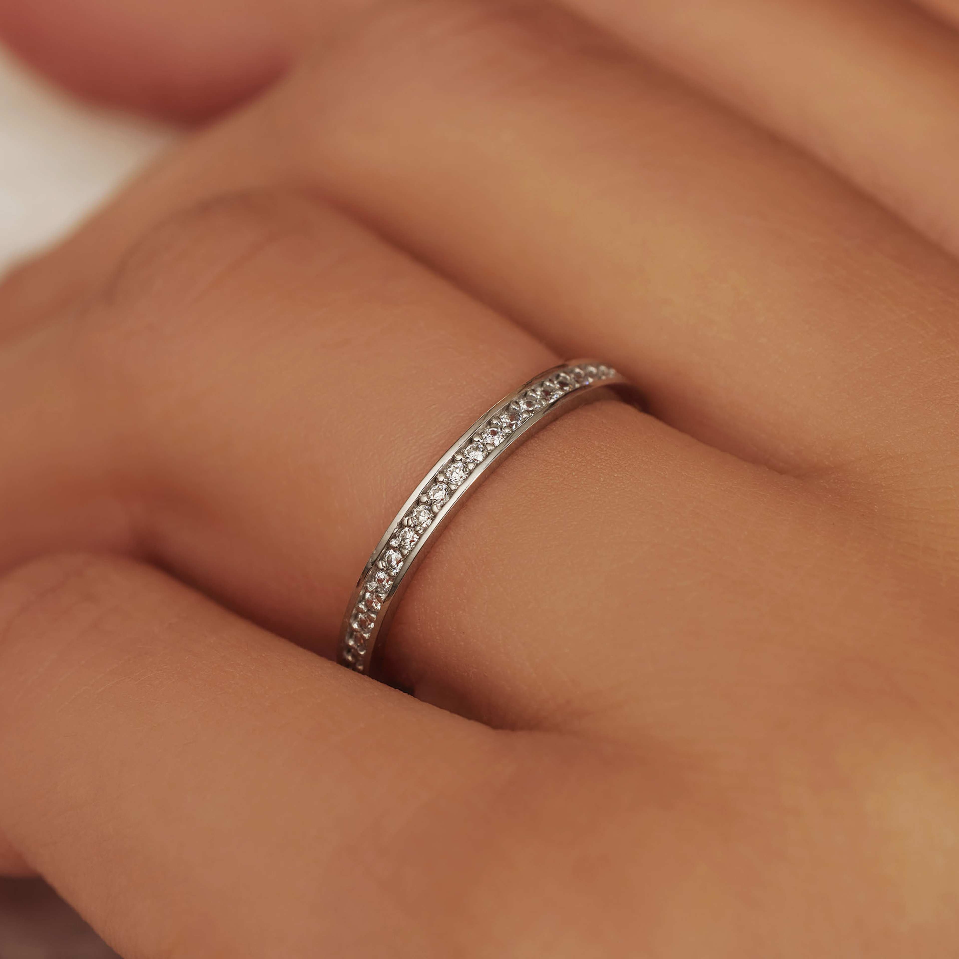 Saint Germain 14 Karat Vitguld Ring, från Isabel Bernard, i färgen vitt guld.
