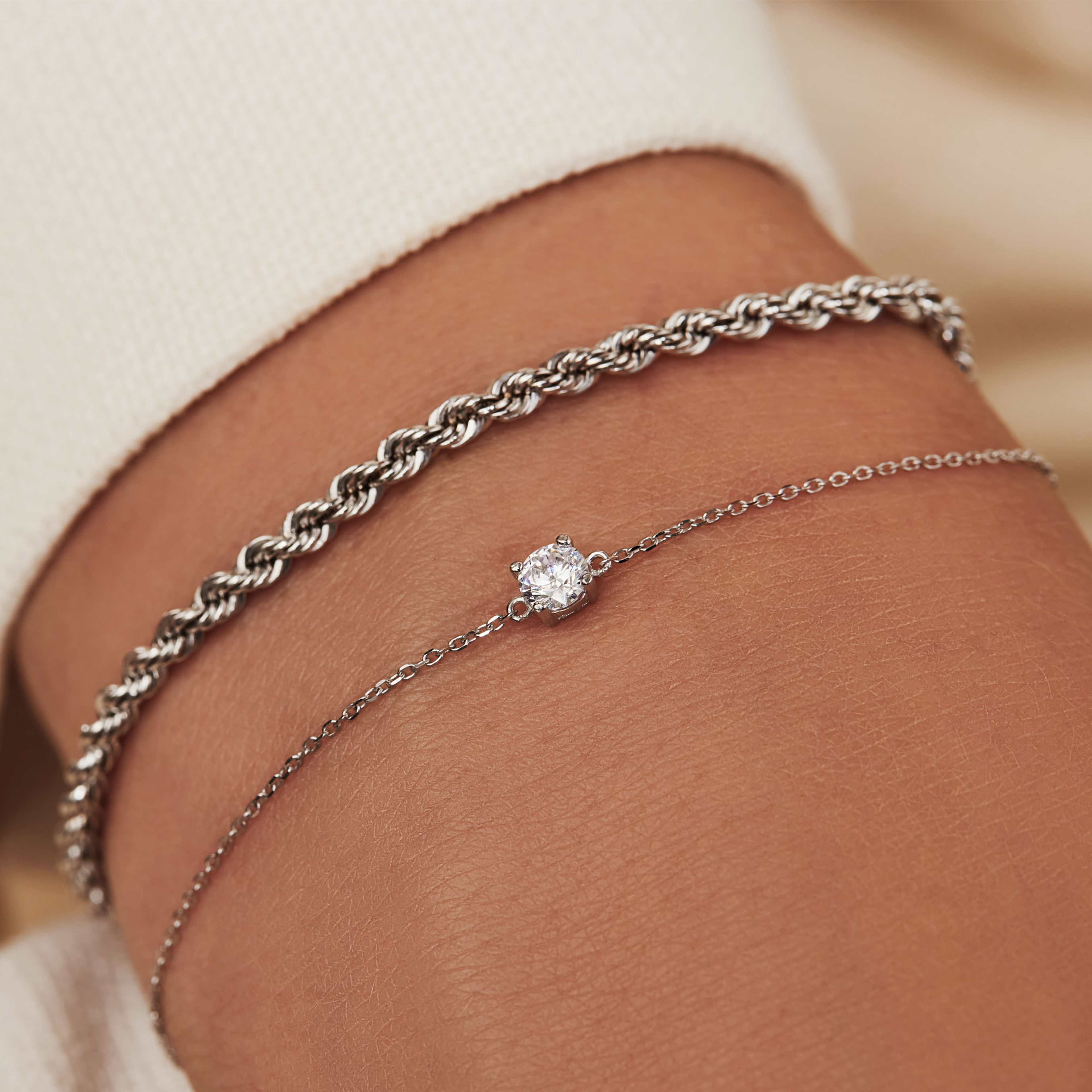 Isabel Bernard 14 Karat White Gold Bracelet