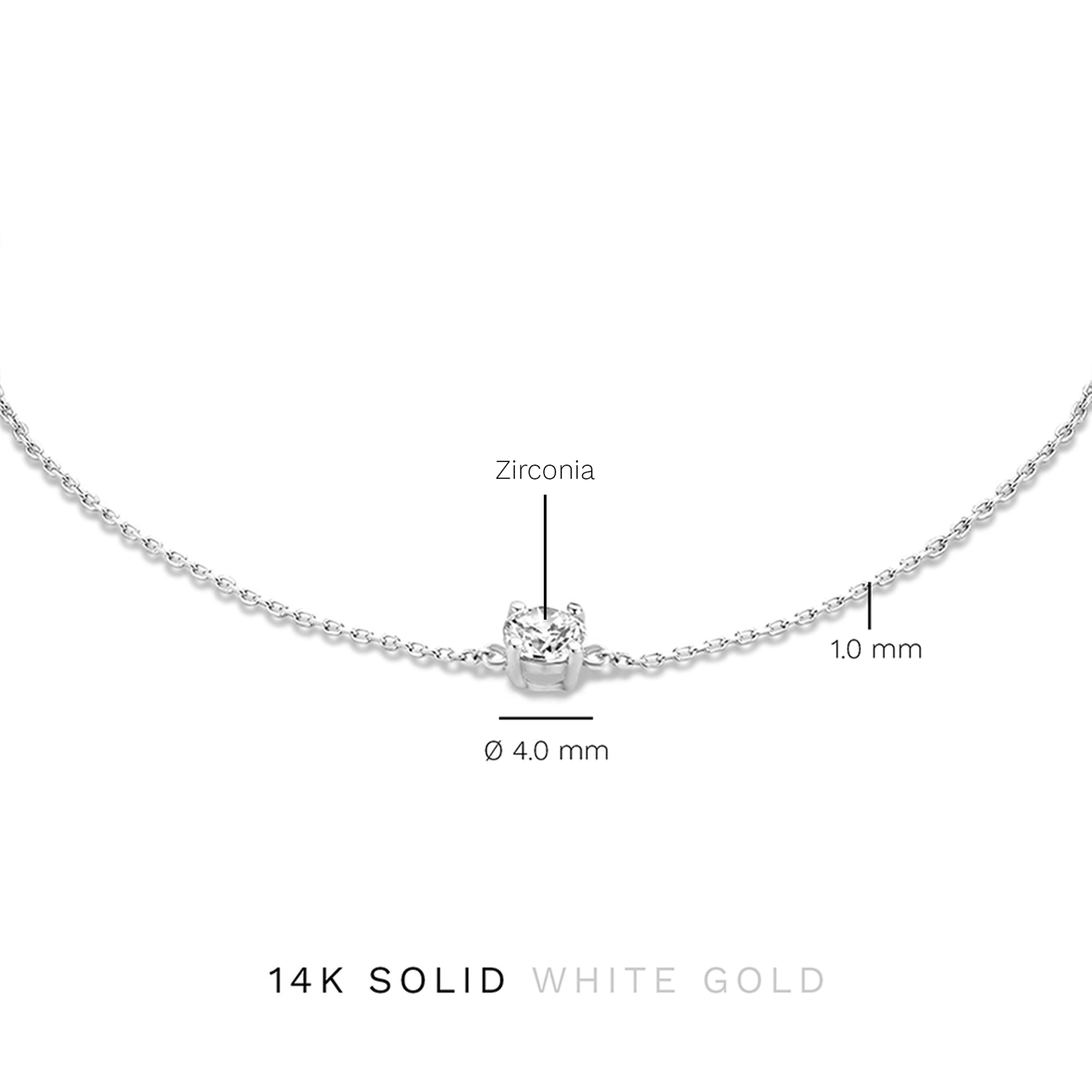 Isabel Bernard 14 Karat White Gold Bracelet