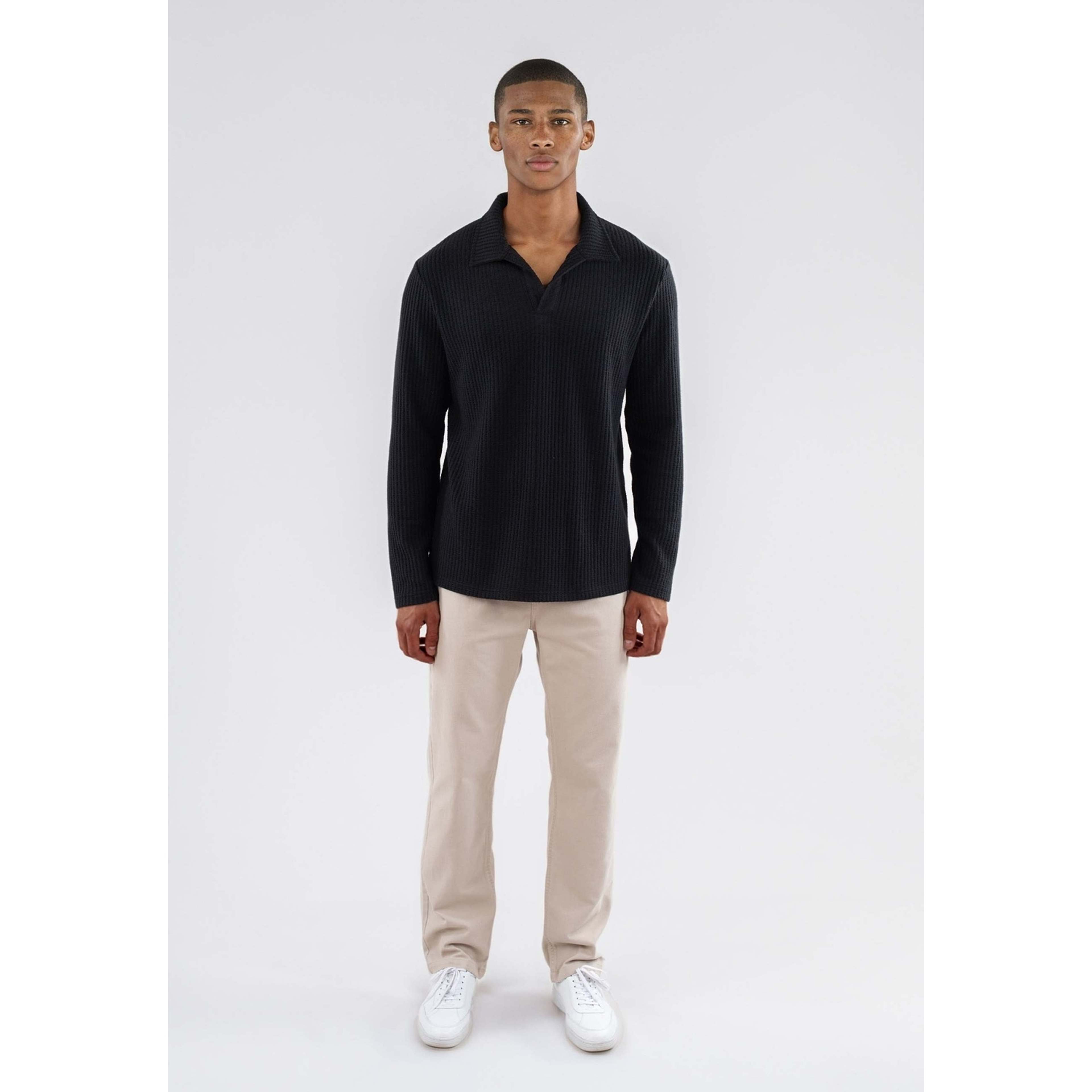 Nelson Knitted Long Sleeve - Black