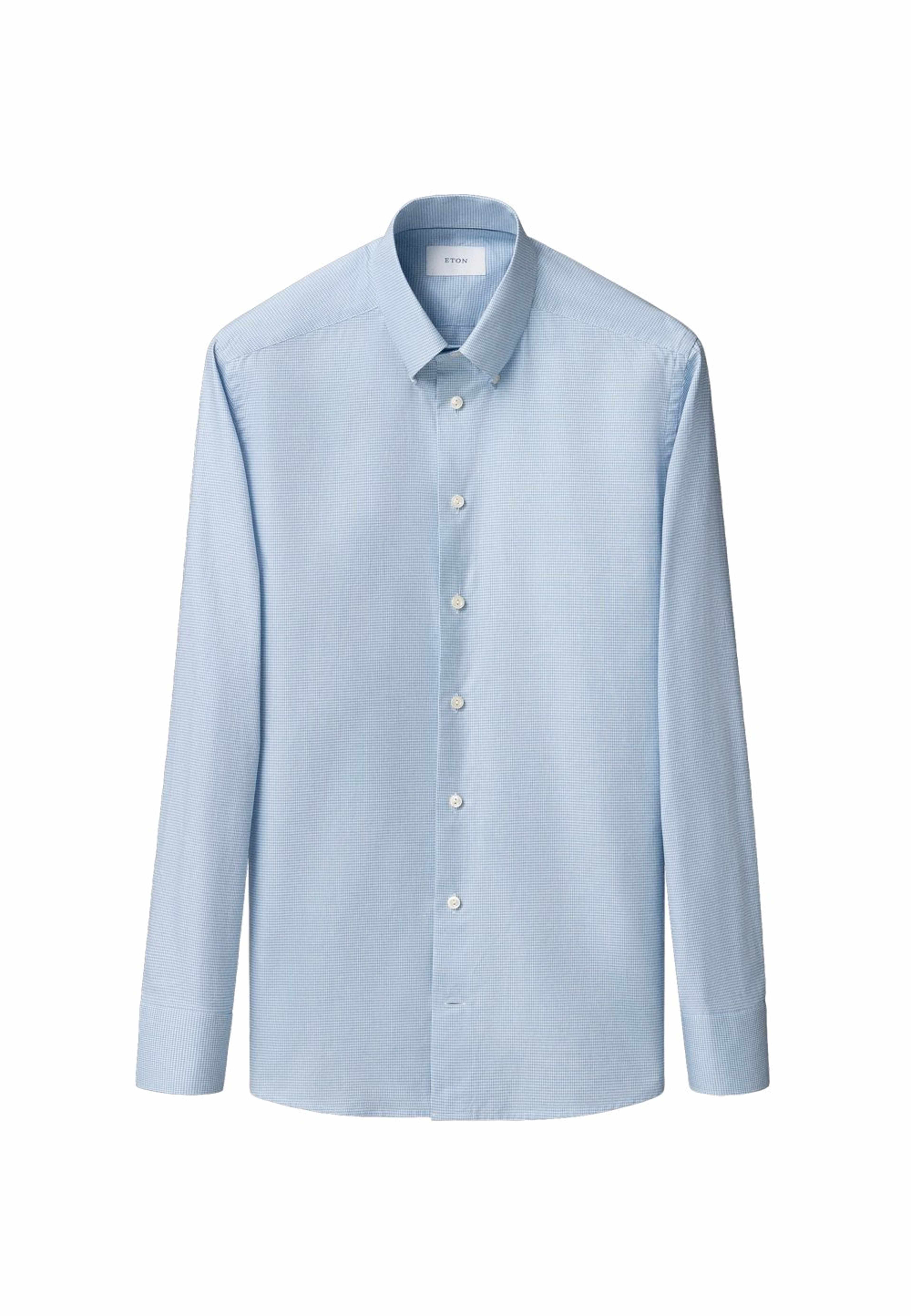 Rutig Skjorta I Signature Oxford Slim Fit