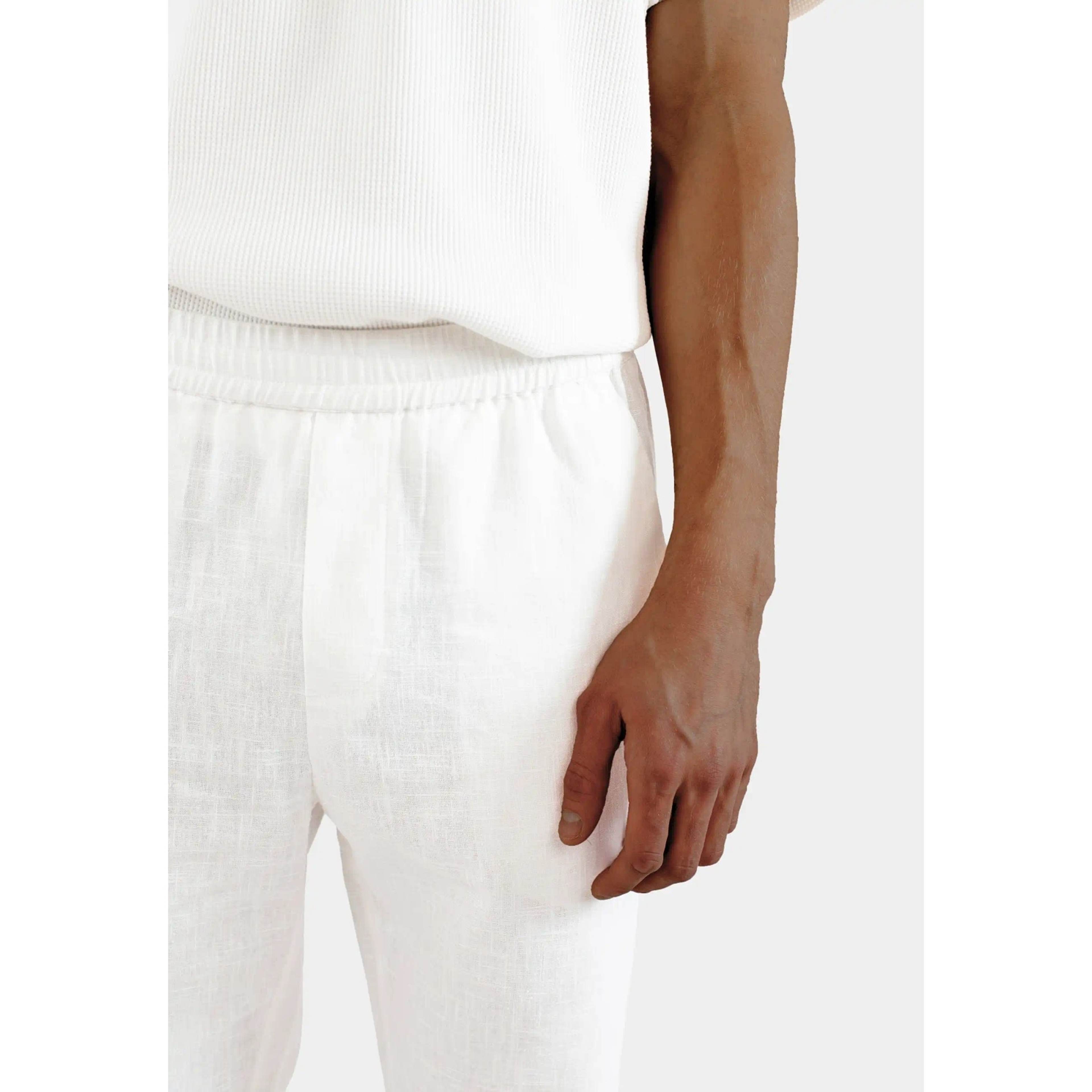 Harlow Linen Trousers - White