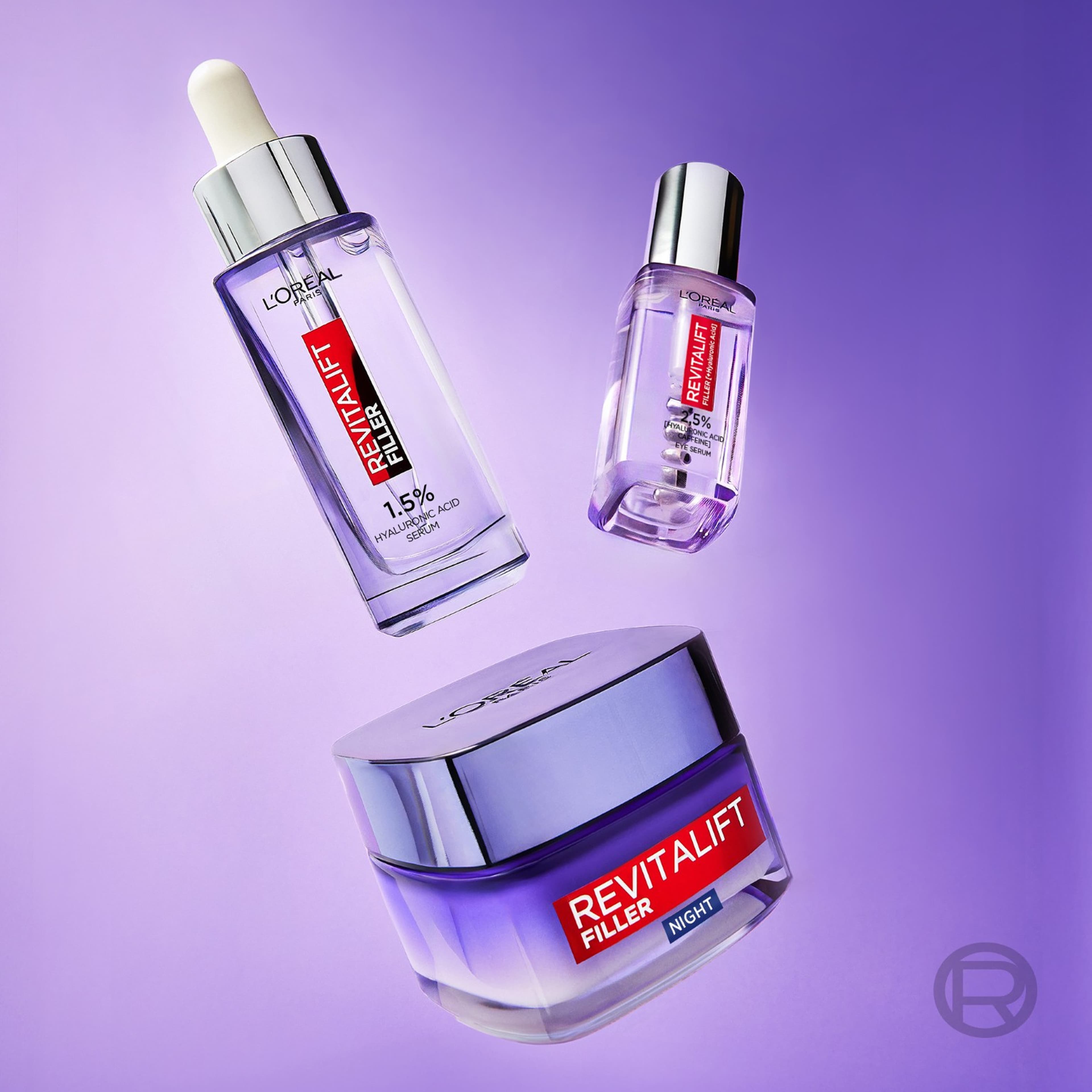 Revitalift  Filler Night Cream, 50 ml, från L'Oréal Paris. Klicka för att öppna bilden i stort format