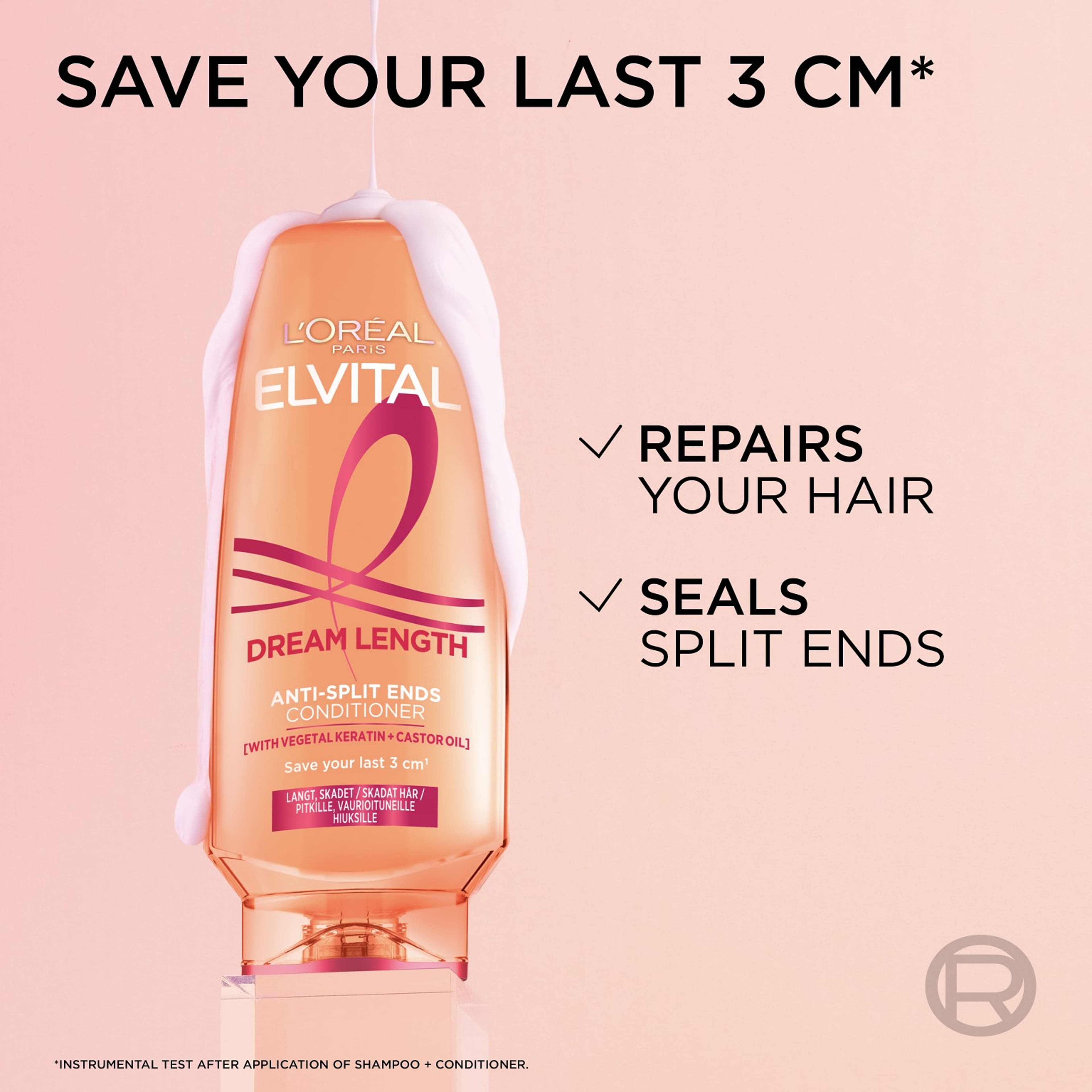 Elvital Dream Lengths Balsam, från L'Oréal Paris, i färgen Elvital Dream Lengths Balsam. Klicka för att öppna bilden i stort format