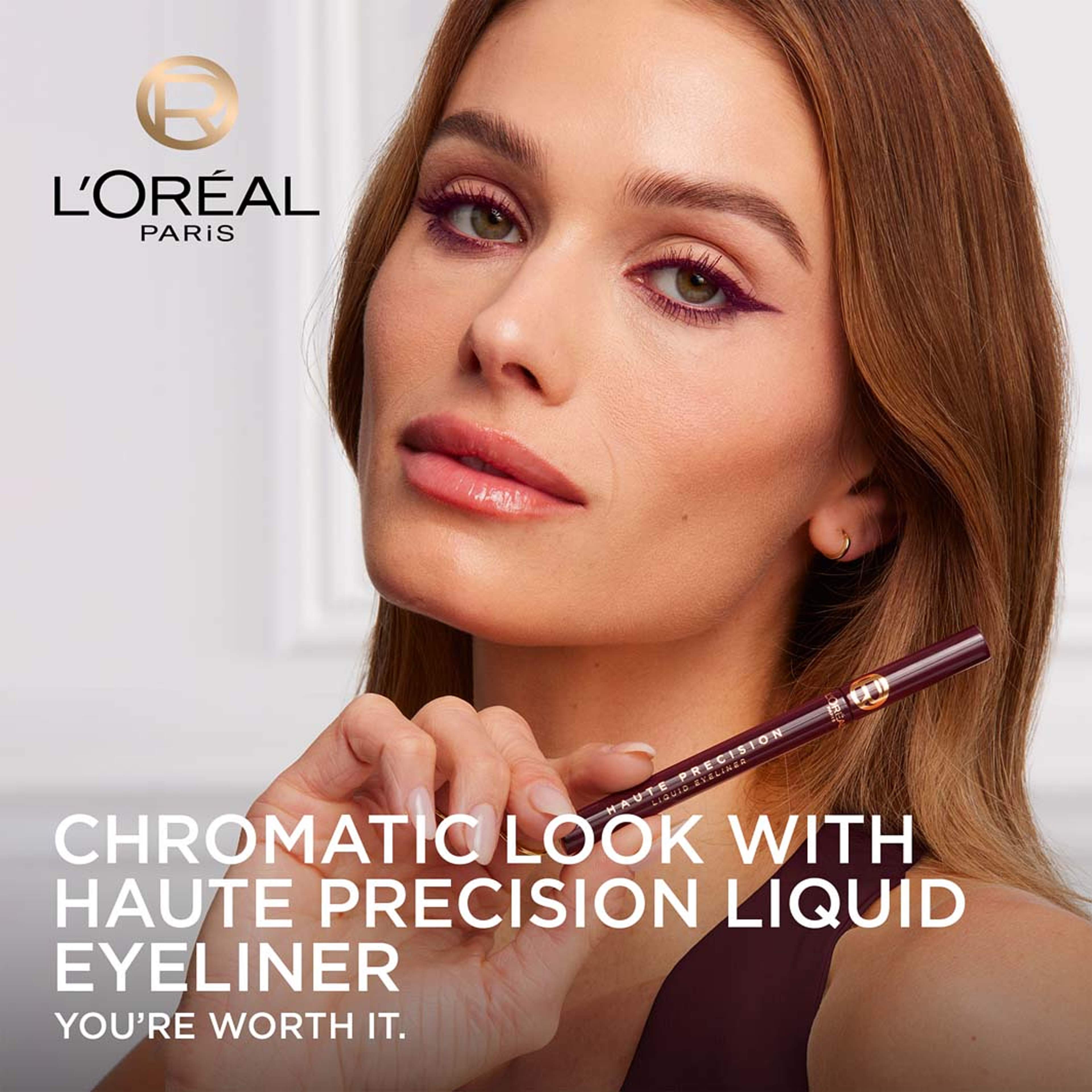 Haute Precision Flytande Eyeliner, från L'Oréal Paris, i färgen Bordeaux Cashmere. Klicka för att öppna bilden i stort format