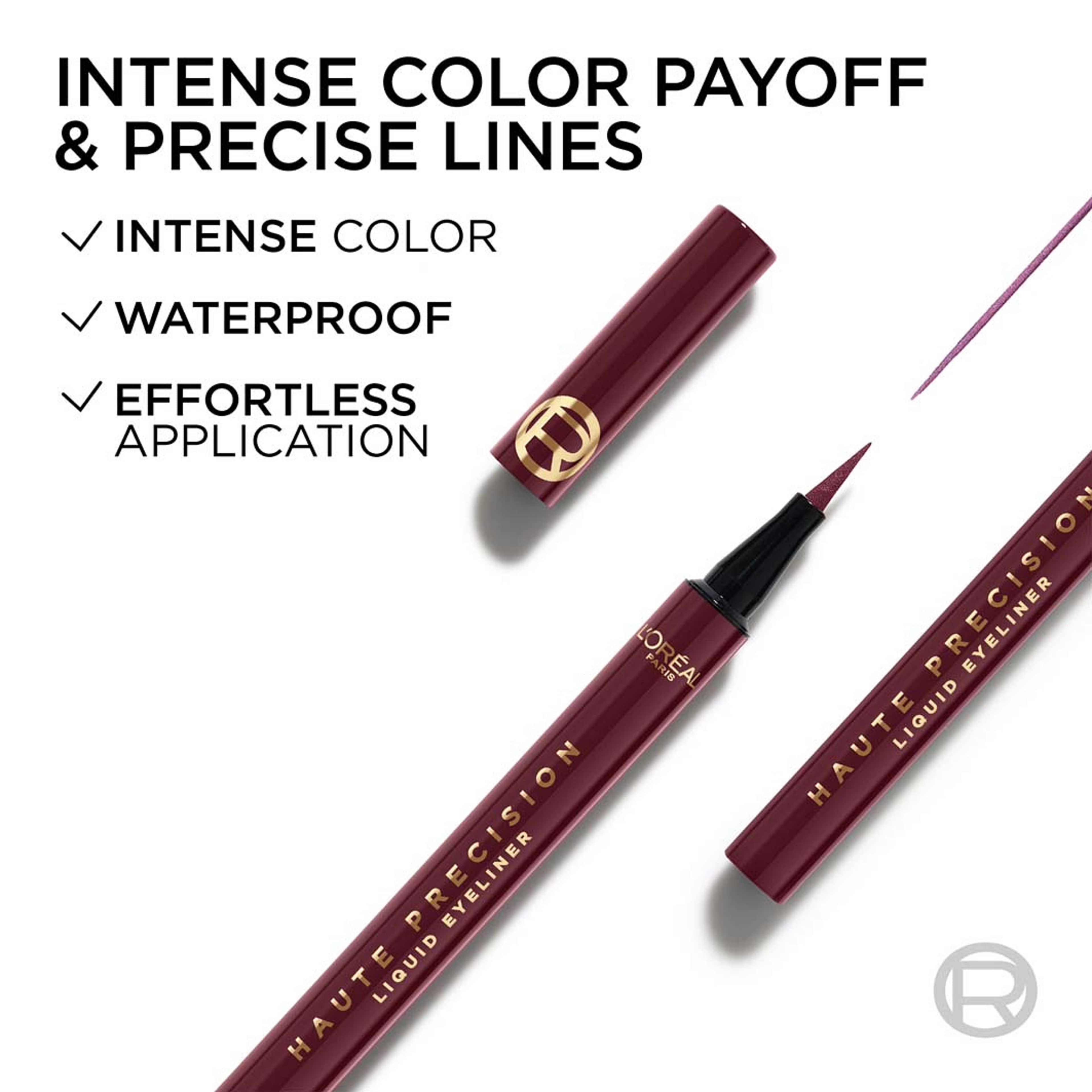 Haute Precision Flytande Eyeliner, från L'Oréal Paris, i färgen Bordeaux Cashmere. Klicka för att öppna bilden i stort format