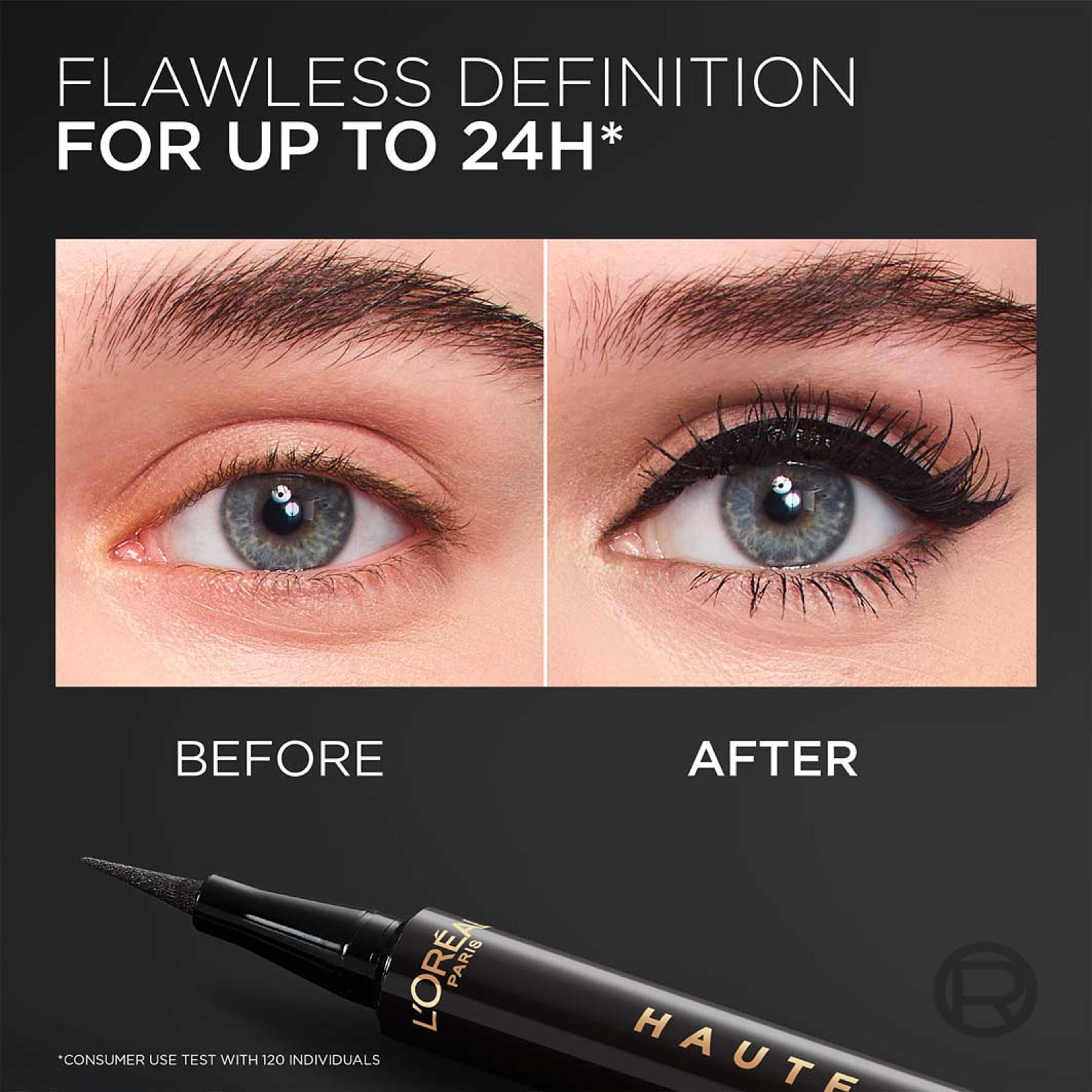 Haute Precision Flytande Eyeliner, från L'Oréal Paris, i färgen Noir Silk. Klicka för att öppna bilden i stort format