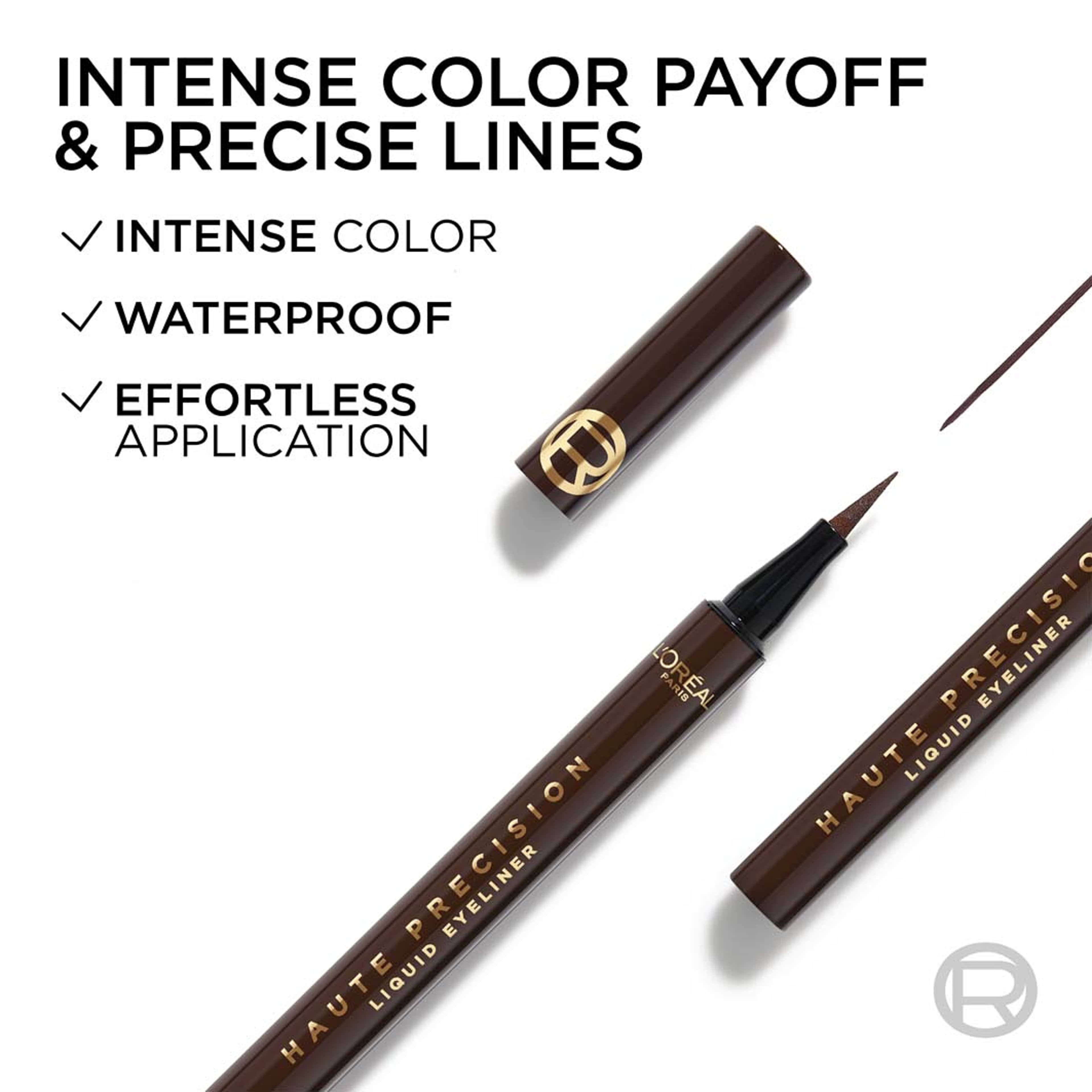 Haute Precision Flytande Eyeliner, från L'Oréal Paris, i färgen Brun Leather. Klicka för att öppna bilden i stort format