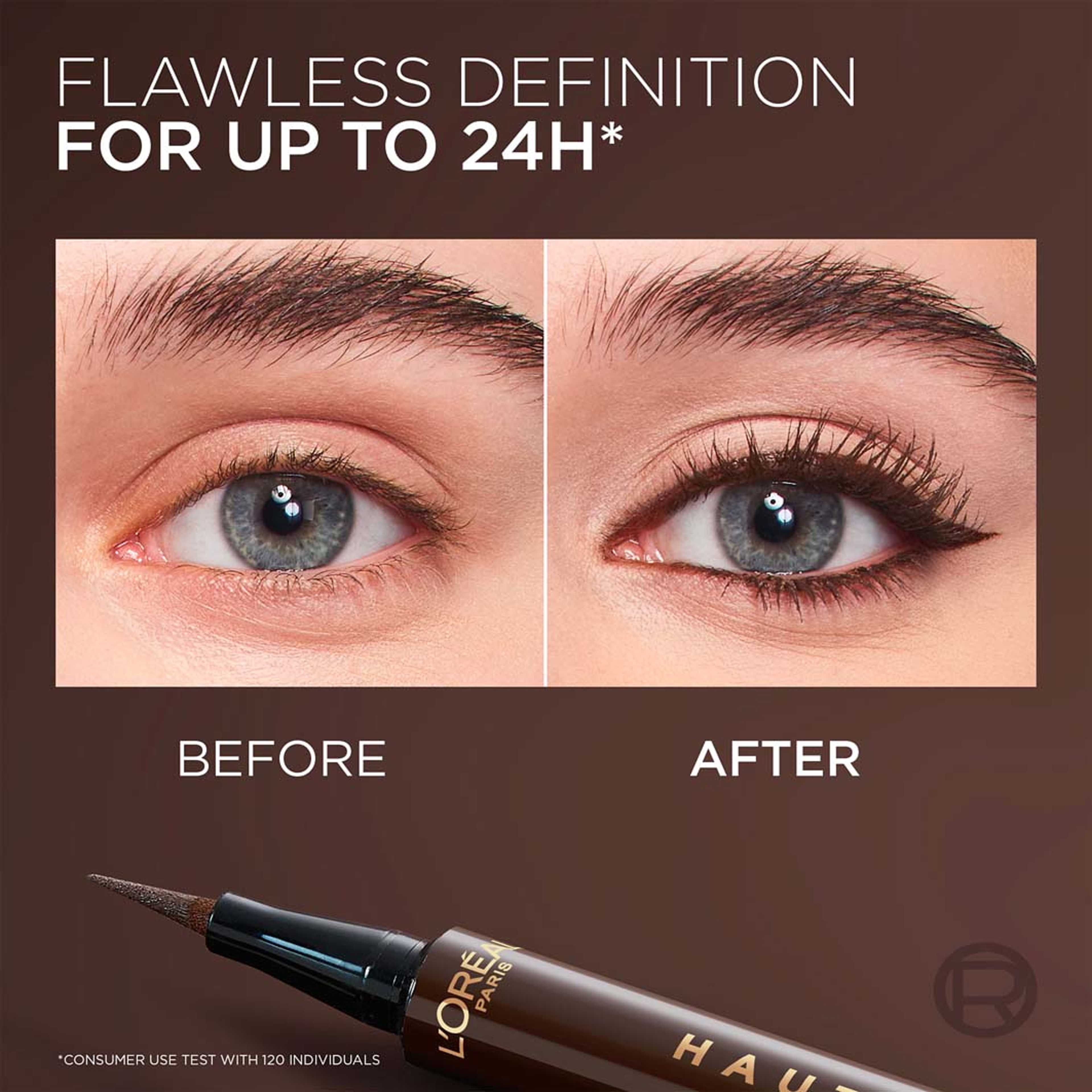Haute Precision Flytande Eyeliner, från L'Oréal Paris, i färgen Brun Leather. Klicka för att öppna bilden i stort format
