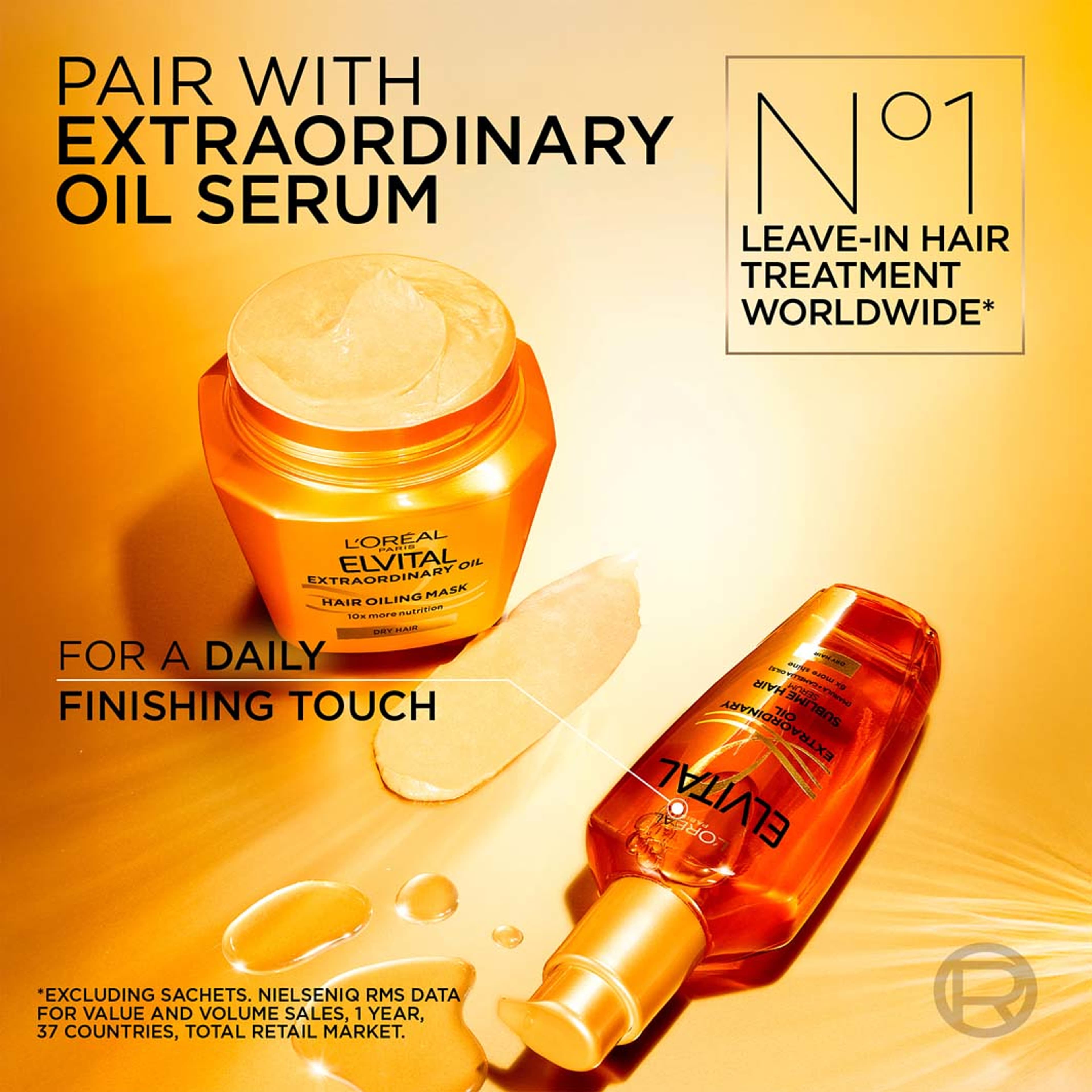 Elvital Extraordinary Oil Mask, från L'Oréal Paris. Klicka för att öppna bilden i stort format