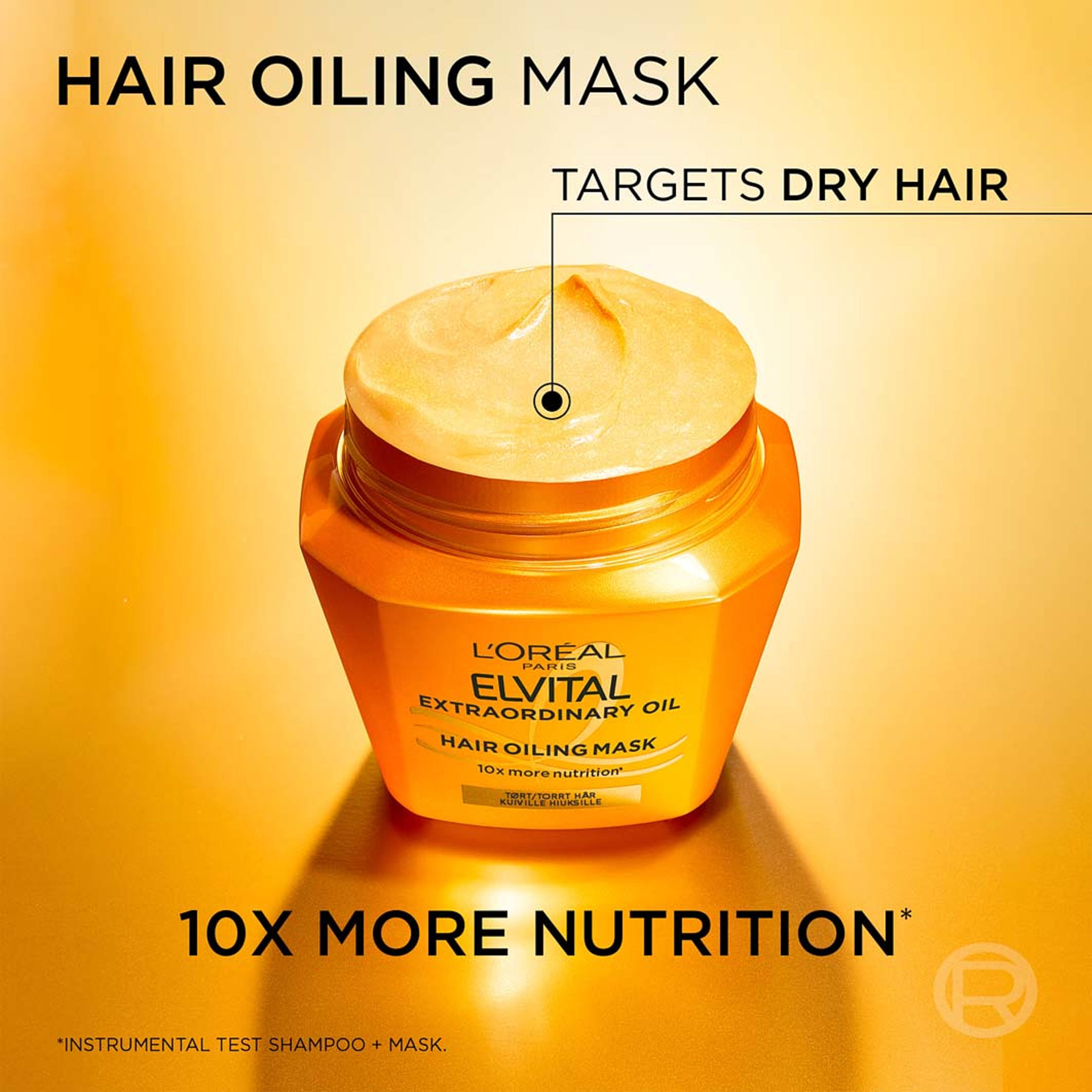 Elvital Extraordinary Oil Mask, från L'Oréal Paris. Klicka för att öppna bilden i stort format