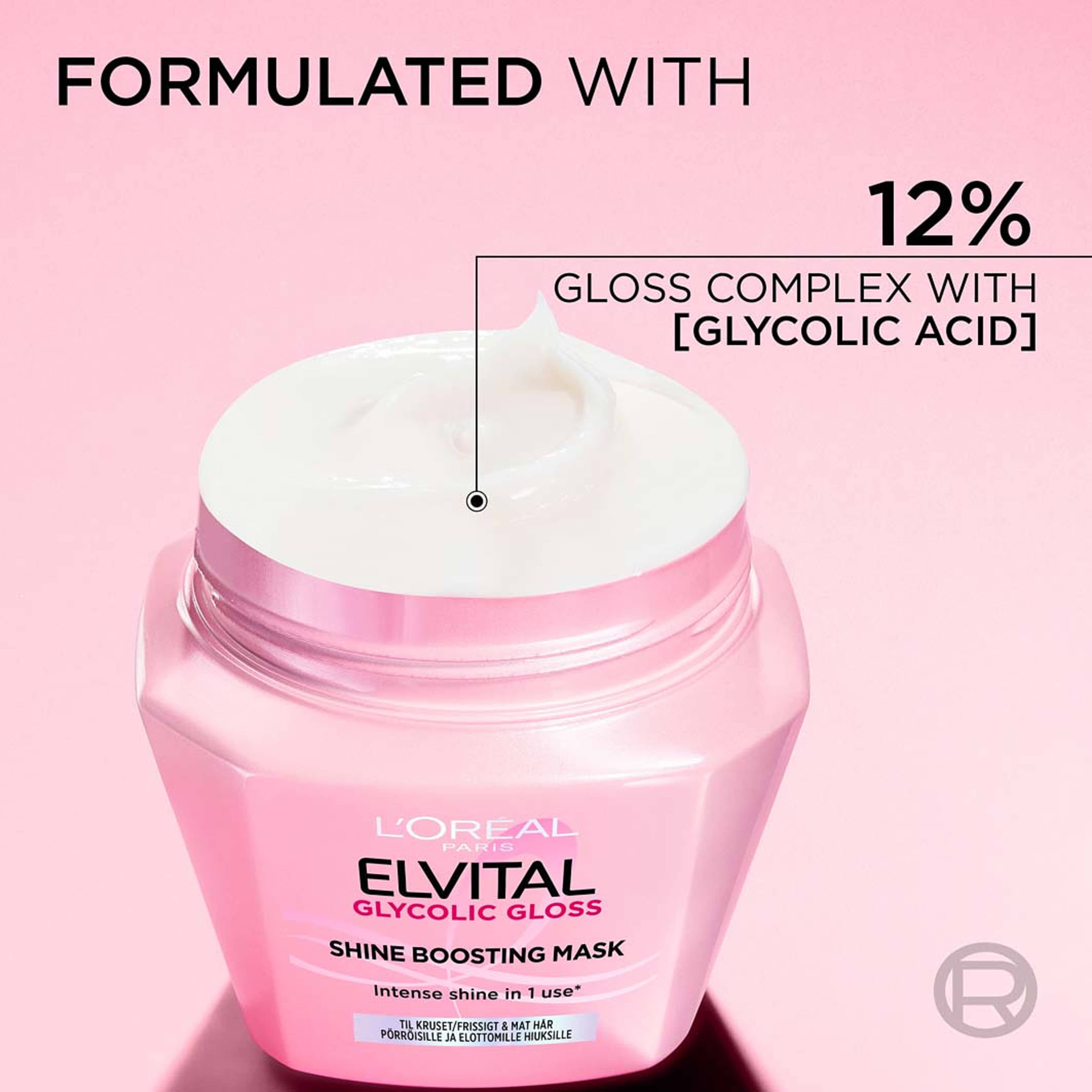 Elvital Glycolic Gloss Shine Boosting Mask, från L'Oréal Paris. Klicka för att öppna bilden i stort format