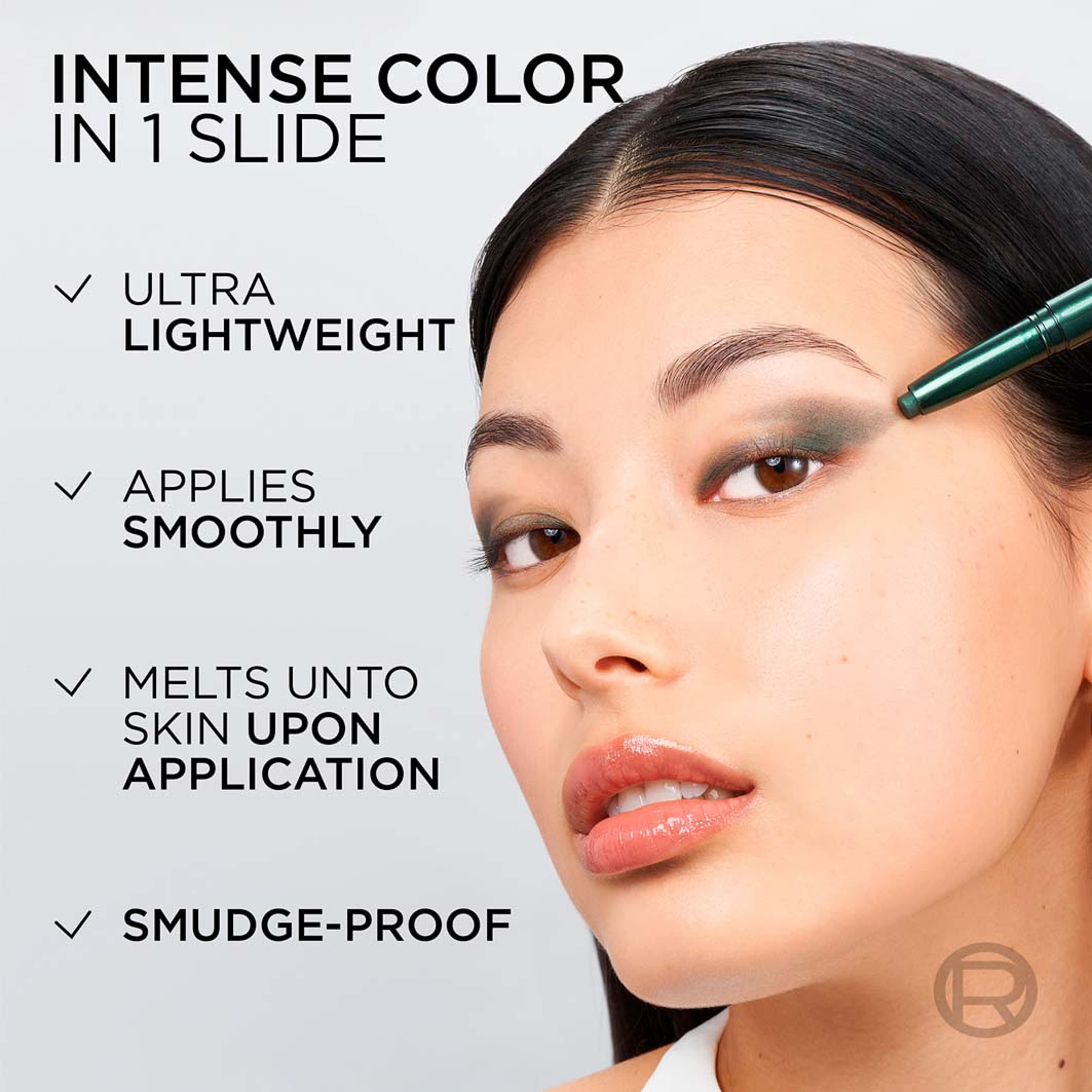 Paradise Le Shadow Stick, från L'Oréal Paris, i färgen Twillight Emeraude. Klicka för att öppna bilden i stort format