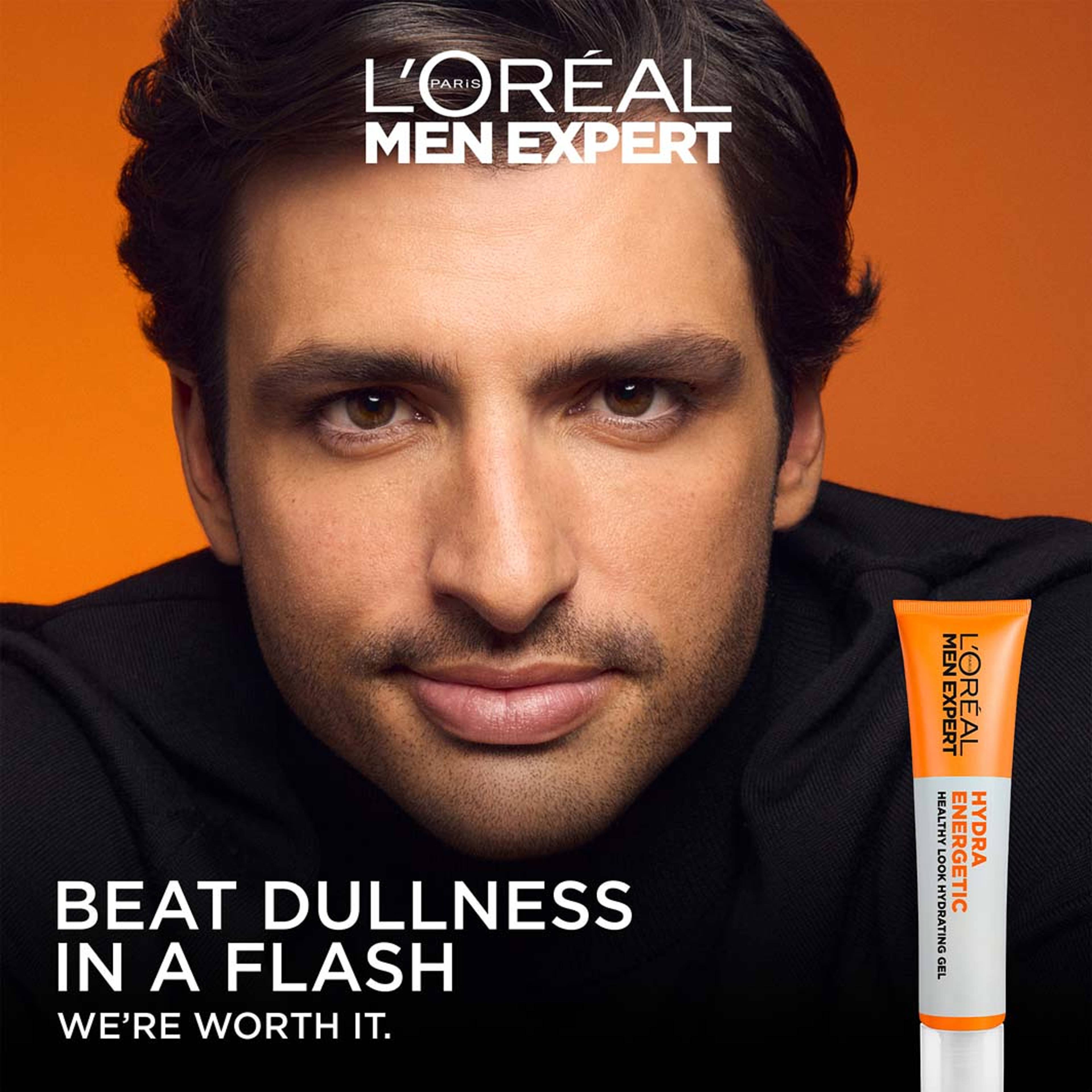 Men Expert Hydra Energetic Healthy Look Gel, från L'Oréal Paris. Klicka för att öppna bilden i stort format
