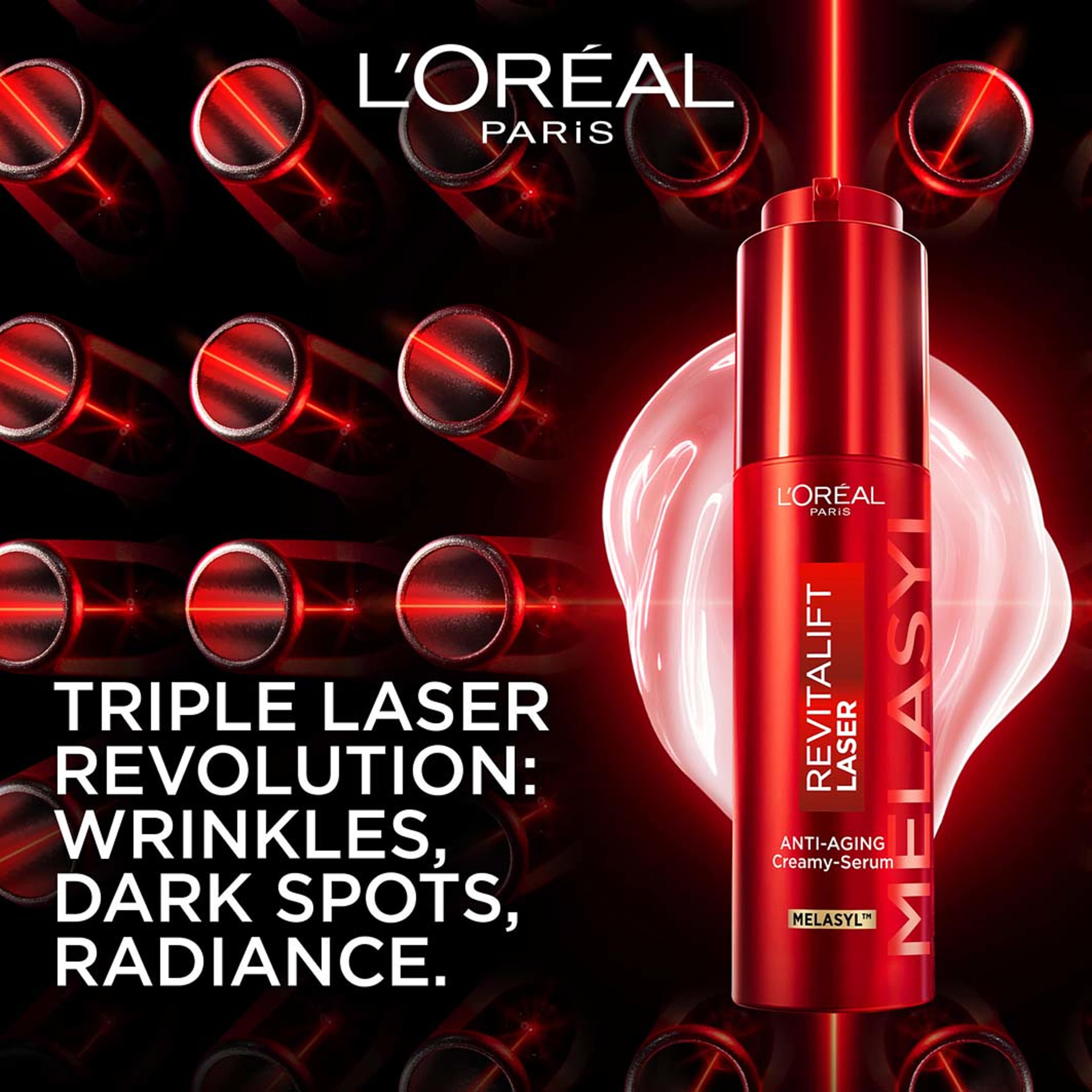 Revitalift Laser Triple Laser Anti-Ageing Creamy-Serum, från L'Oréal Paris. Klicka för att öppna bilden i stort format