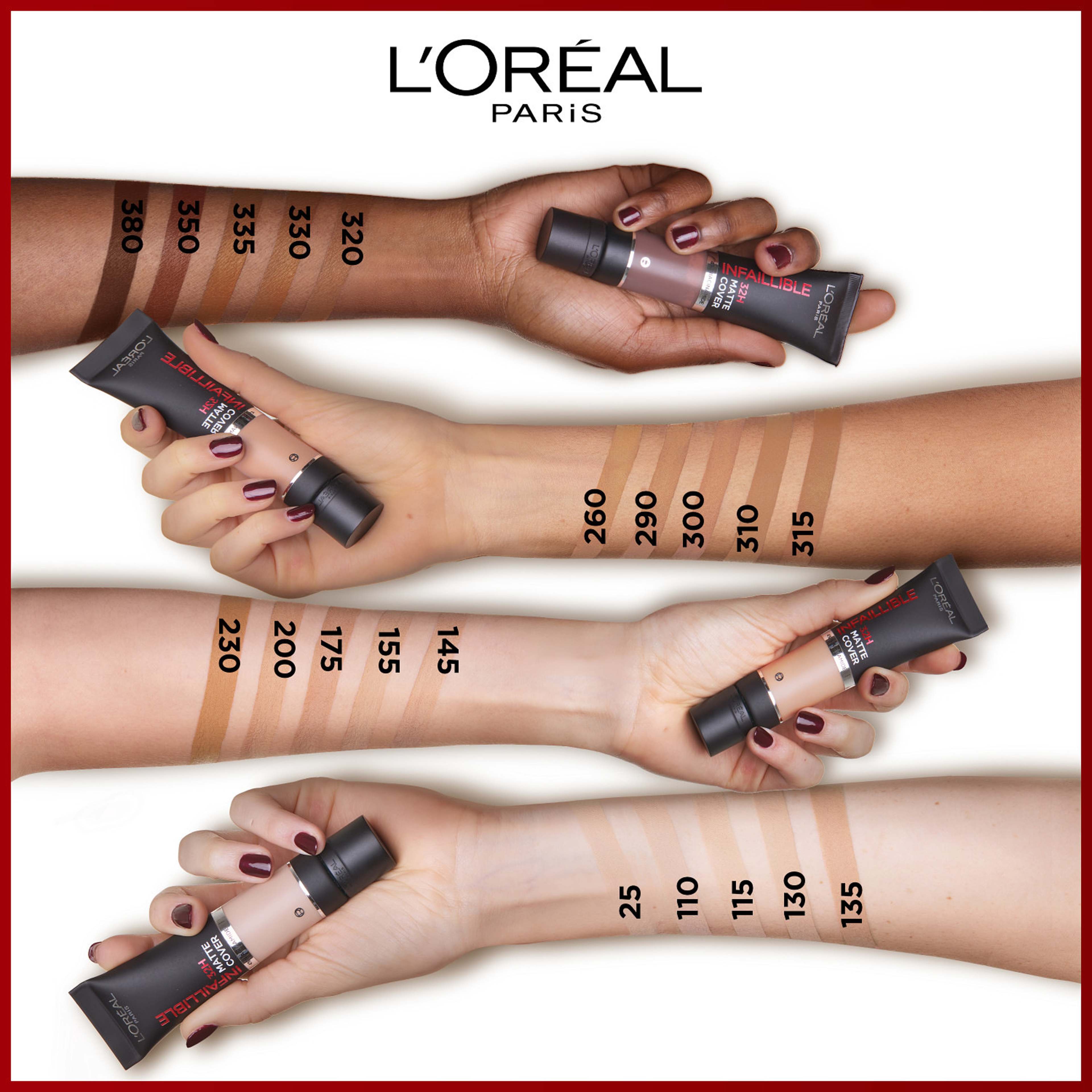 L'Oréal Paris Infaillible 32H Matte Cover Foundation, från L'Oréal Paris, i färgen Neutral Undertone. Klicka för att öppna bilden i stort format