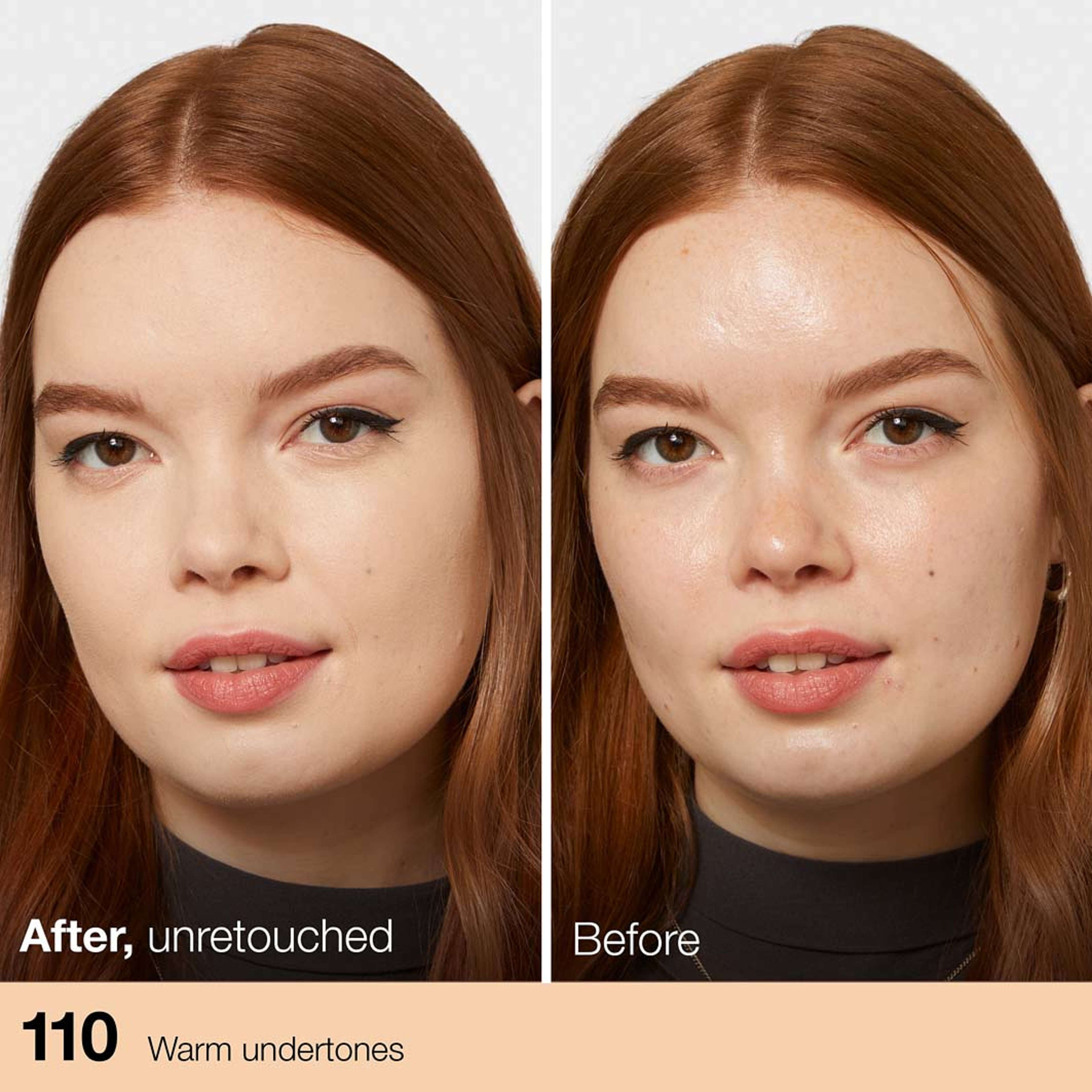 Fit Me Matte + Poreless Foundation, från Maybelline, i färgen 110 Porcelain. Klicka för att öppna bilden i stort format