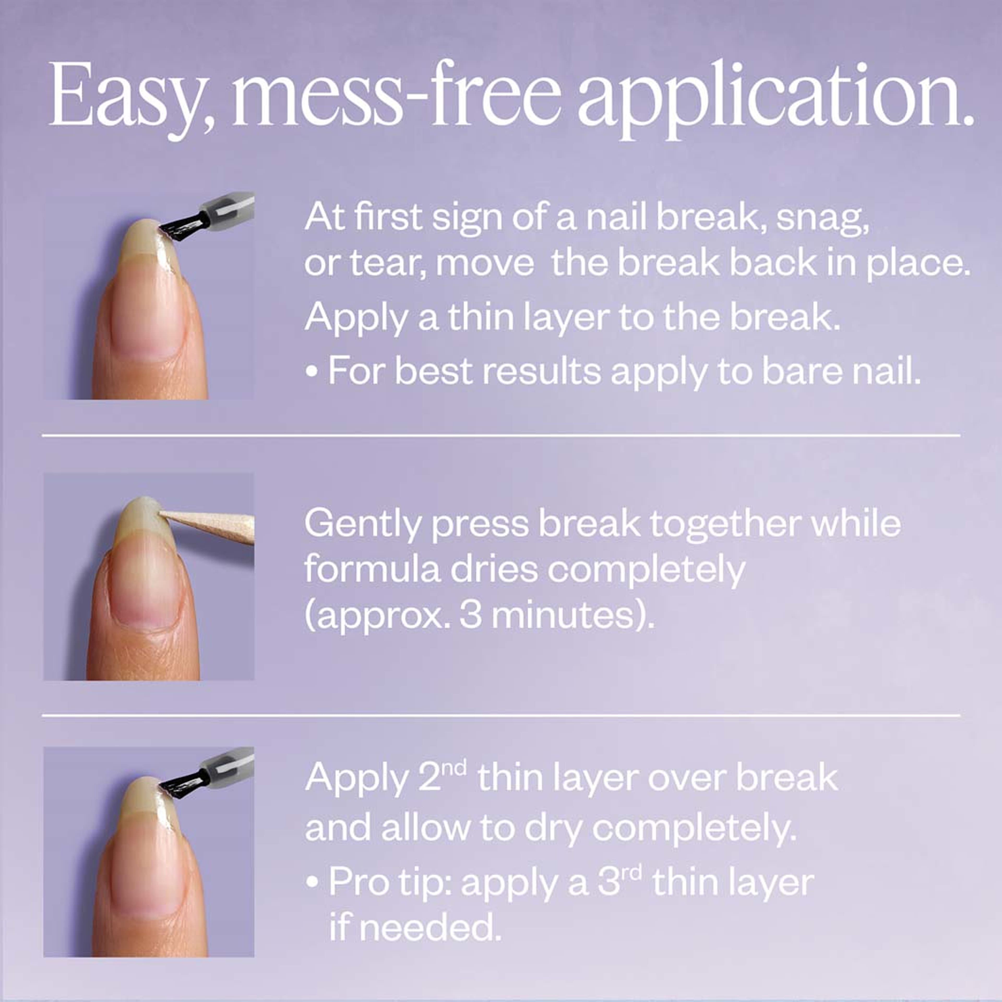 Break Fix Liquid Nail Patch, från Essie. Klicka för att öppna bilden i stort format