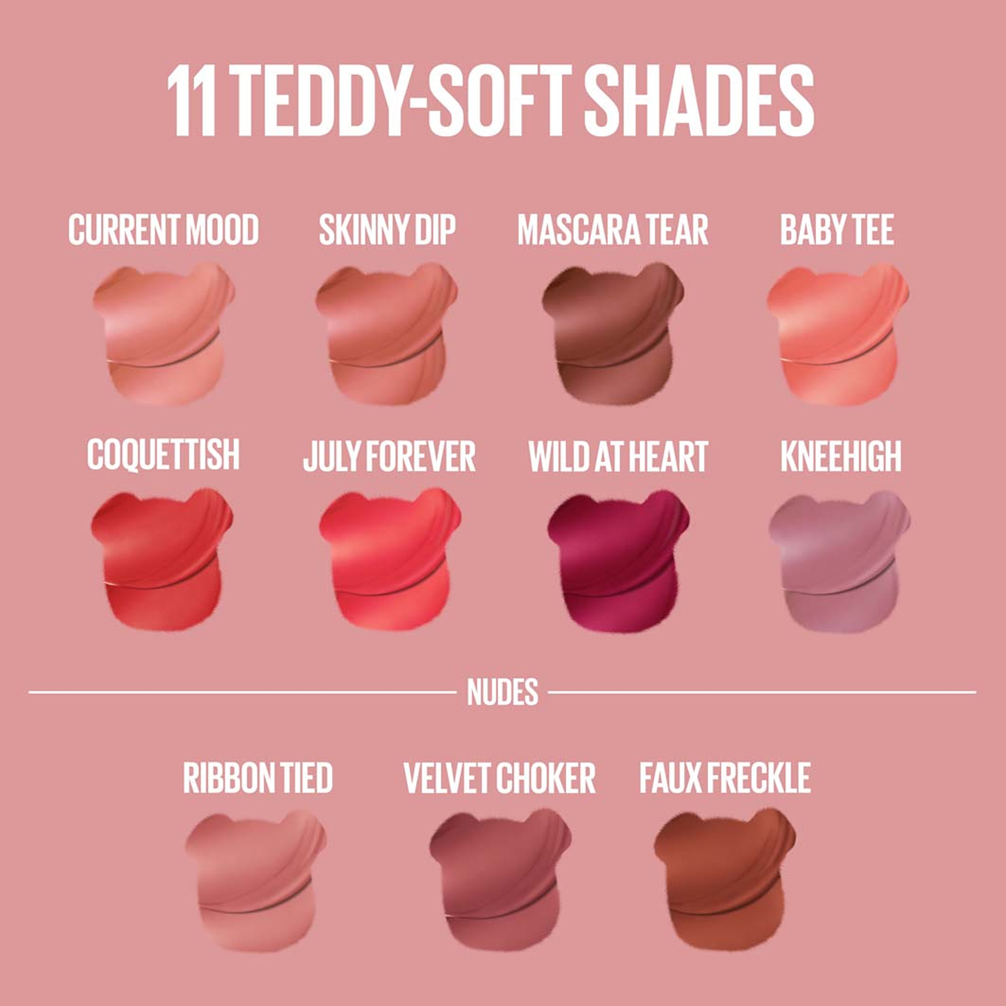 Super Stay Teddy Tint Liquid Lipstick, från Maybelline, i färgen Velvet Chocker. Klicka för att öppna bilden i stort format