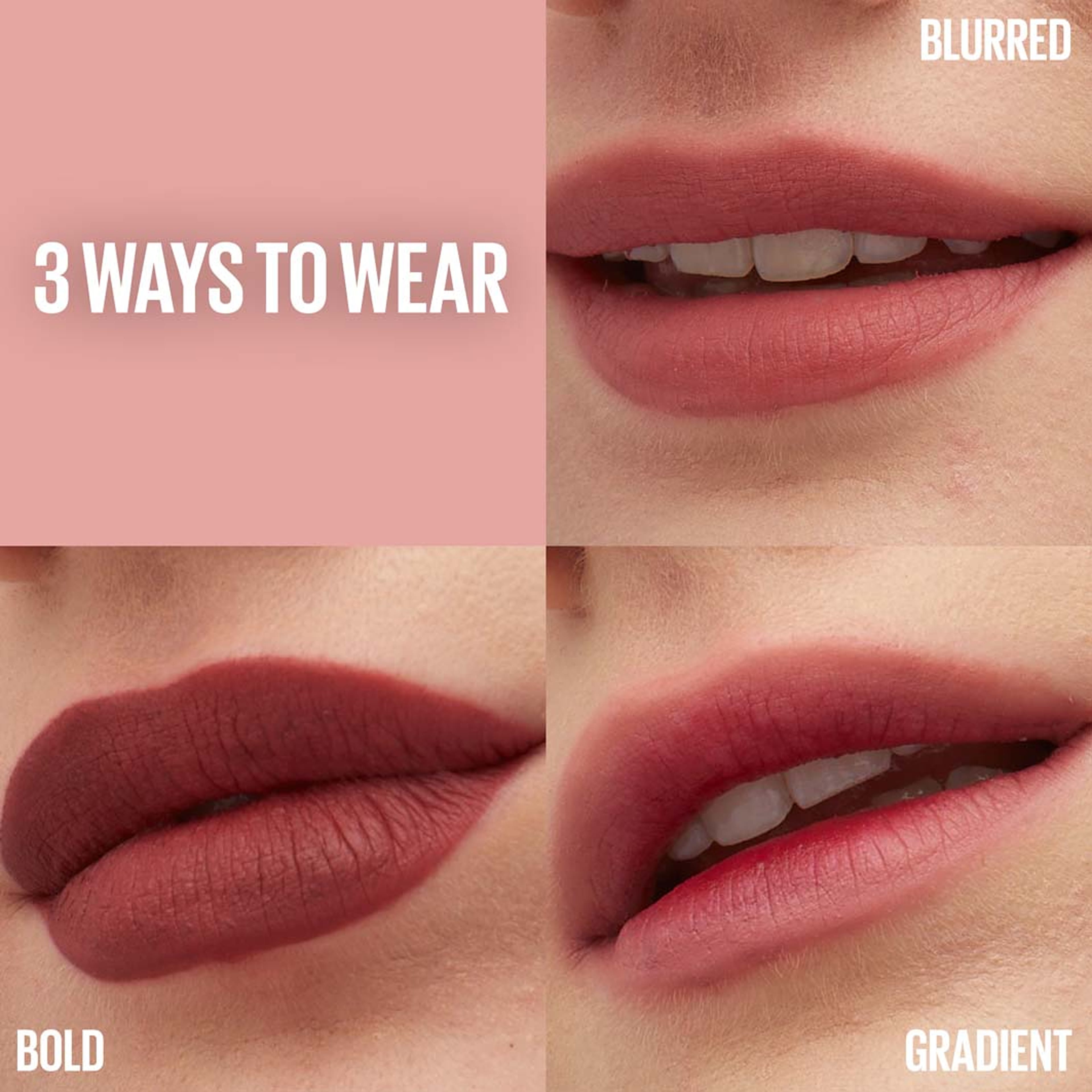 Super Stay Teddy Tint Liquid Lipstick, från Maybelline, i färgen Velvet Chocker. Klicka för att öppna bilden i stort format