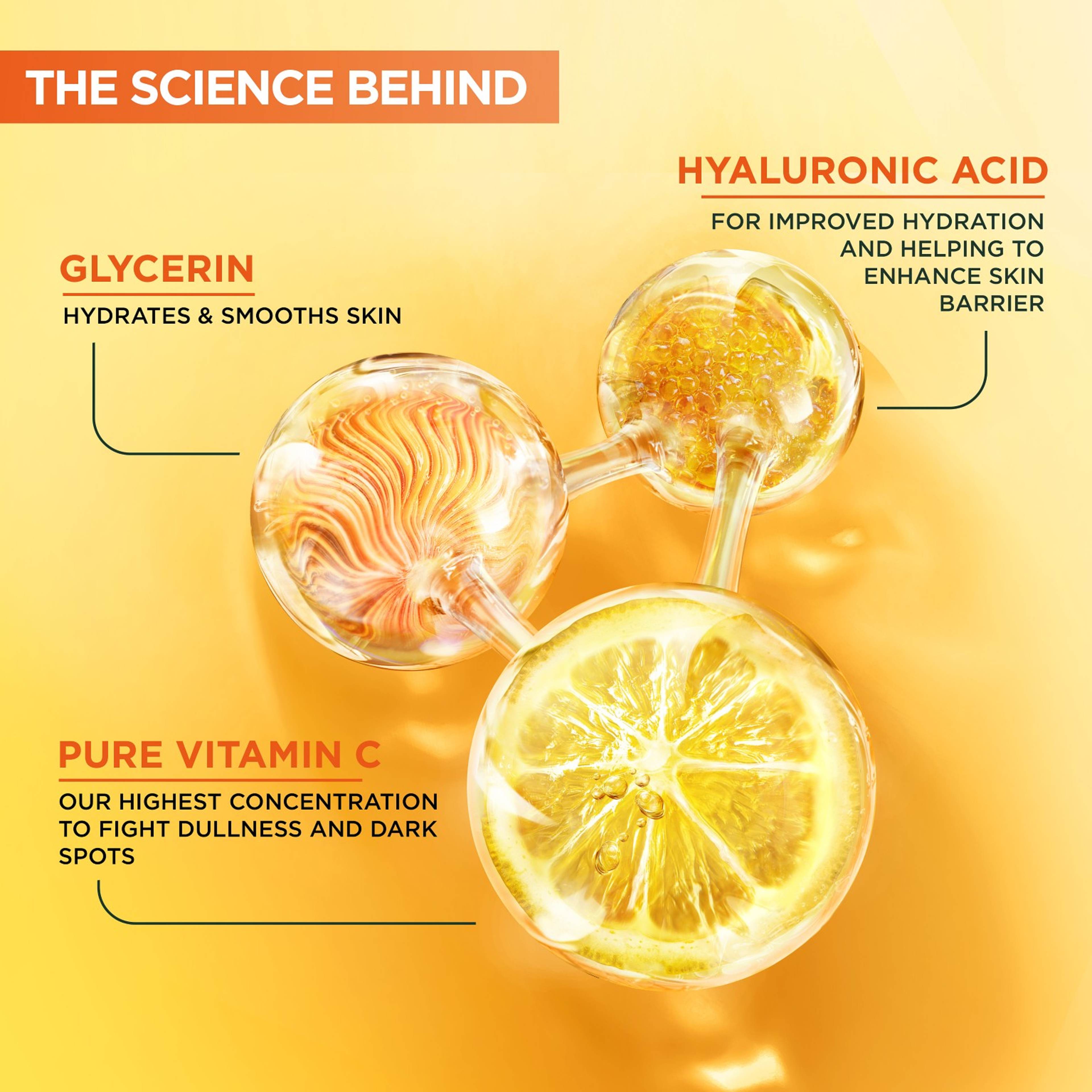 SkinActive Vitamin C 10% Night Serum, från Garnier. Klicka för att öppna bilden i stort format