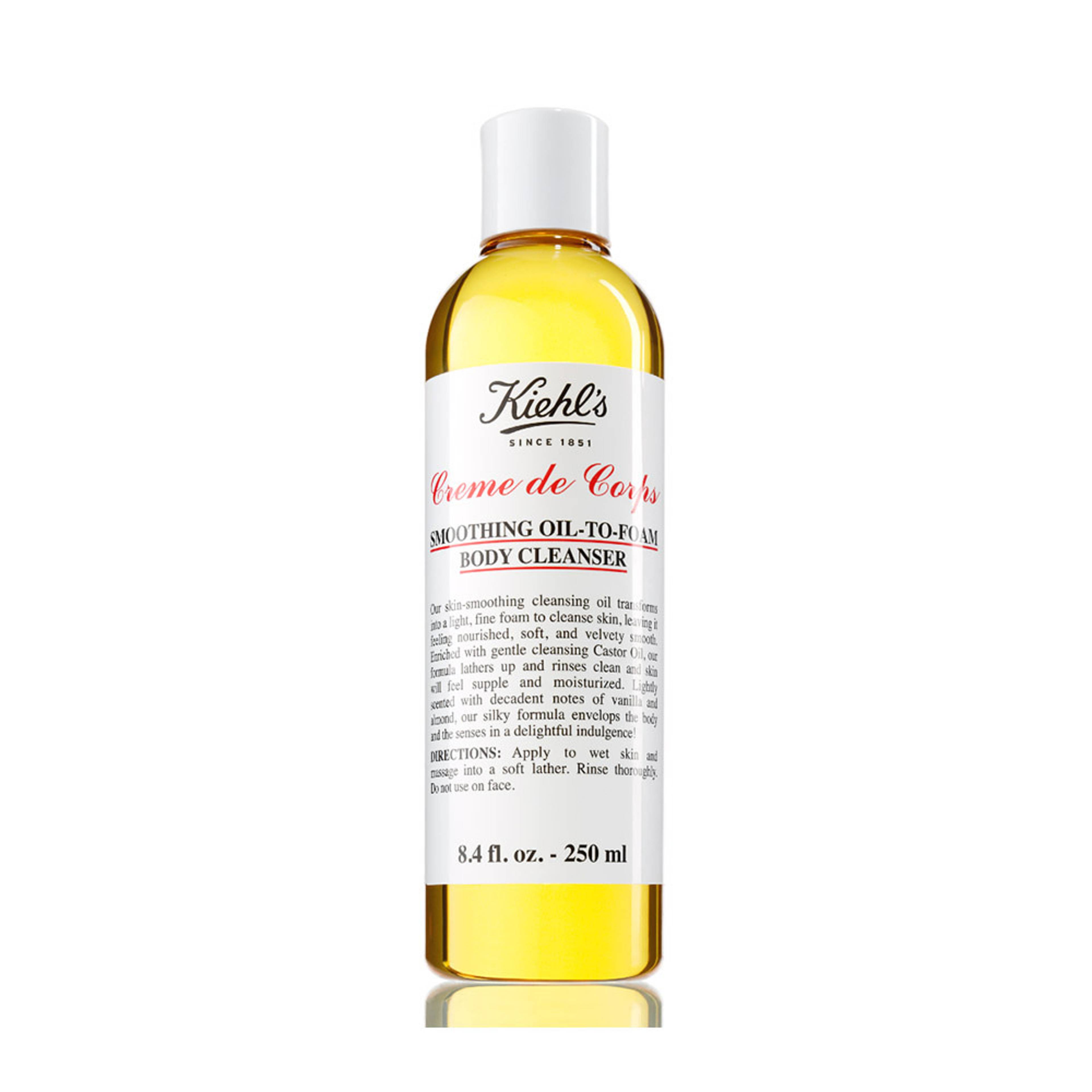 Creme De Corps Smoothing Oil-To-Foam Body Cleanser, från Kiehls, i färgen 250 ml. Klicka för att öppna bilden i stort format