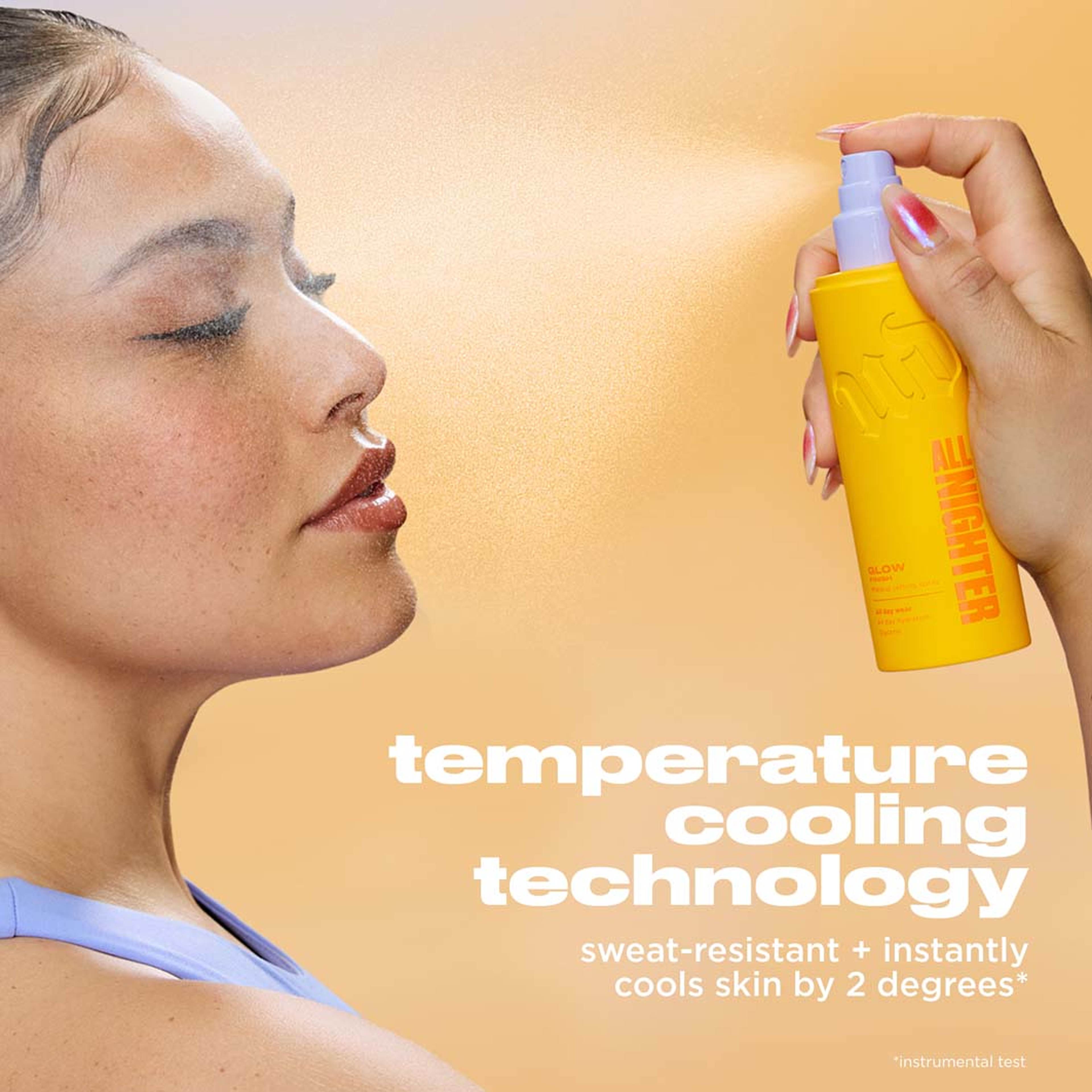 All Nighter Makeup Setting Spray Glow Finish, från Urban Decay. Klicka för att öppna bilden i stort format