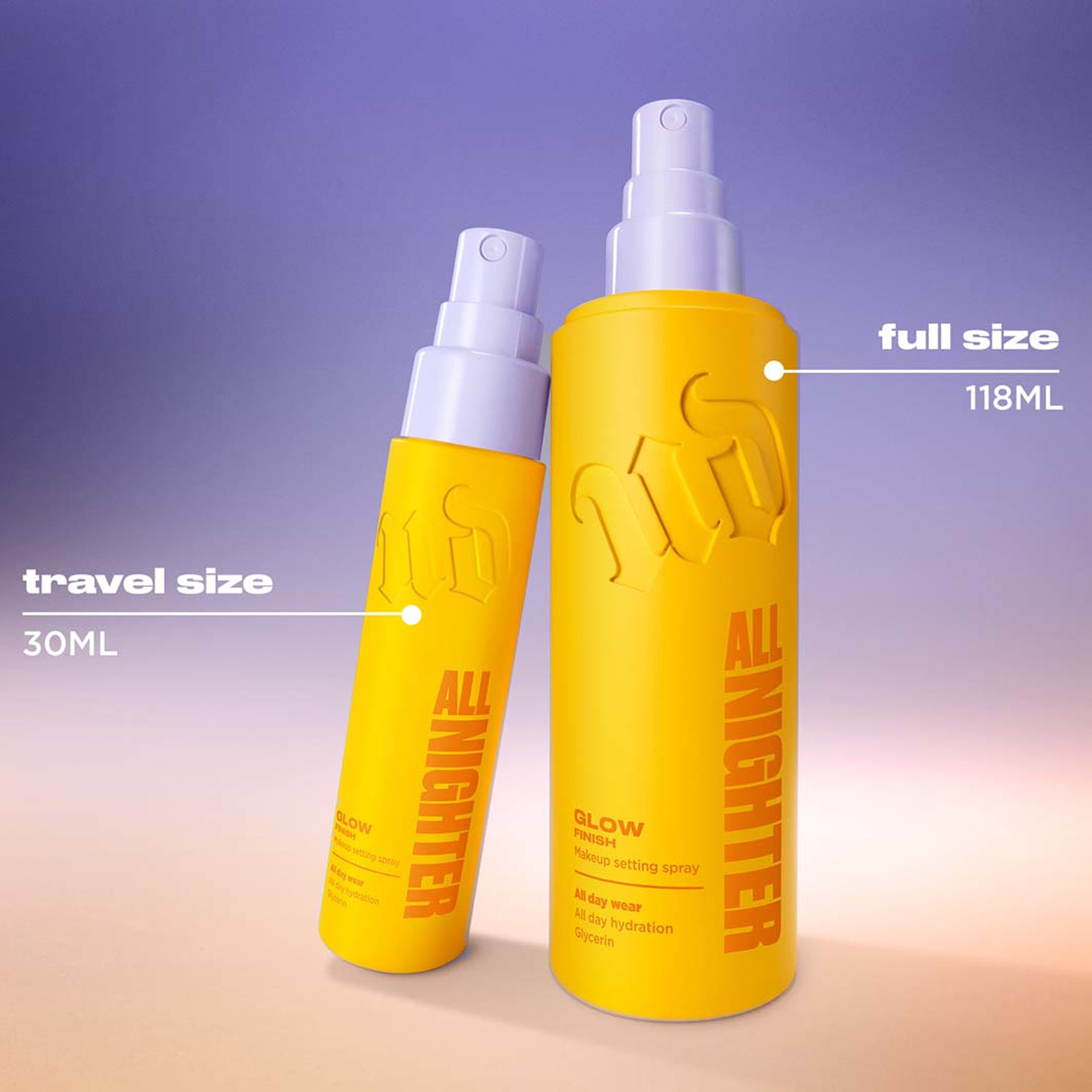 All Nighter Makeup Setting Spray Glow Finish, från Urban Decay. Klicka för att öppna bilden i stort format