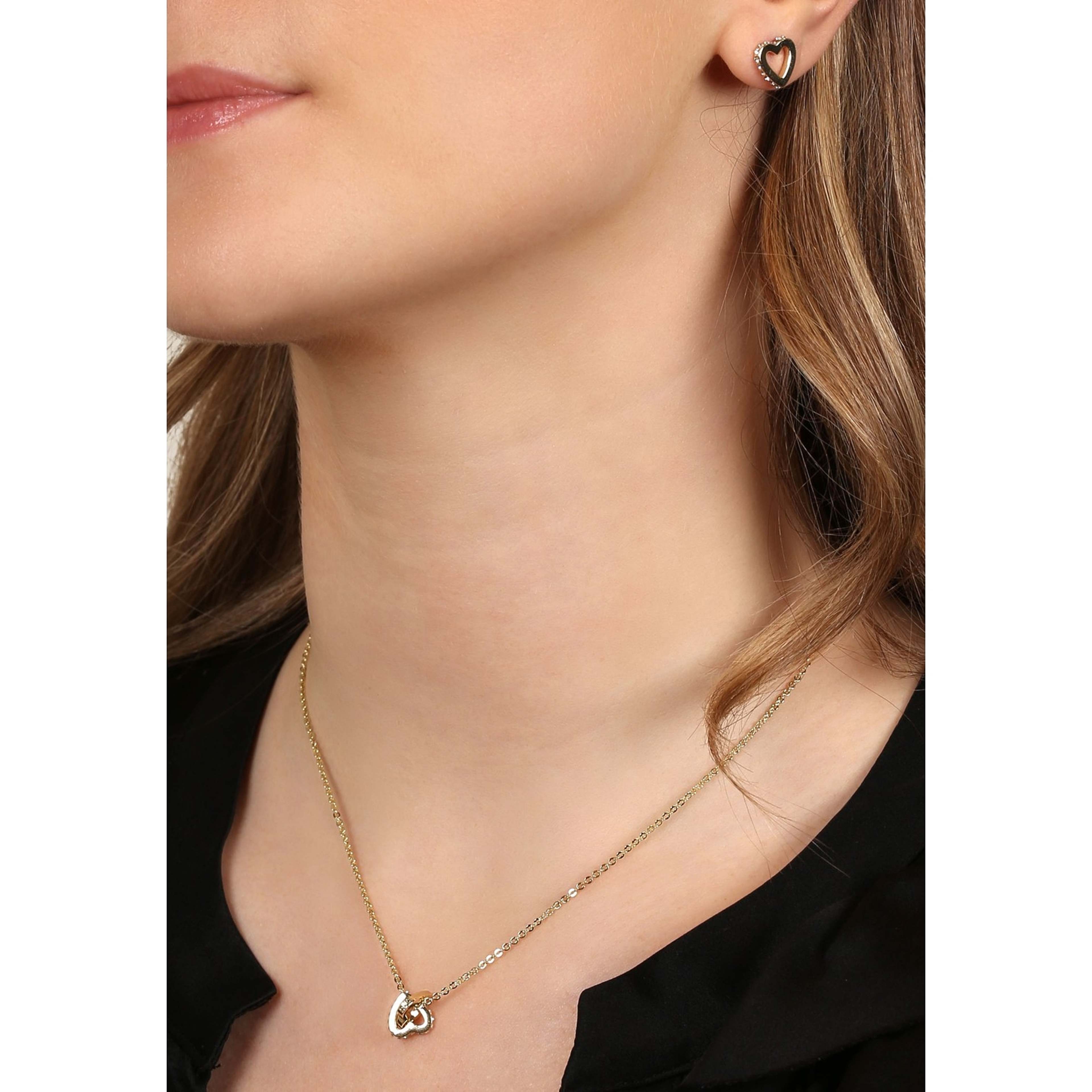 Connected Pendant Heart Necklace