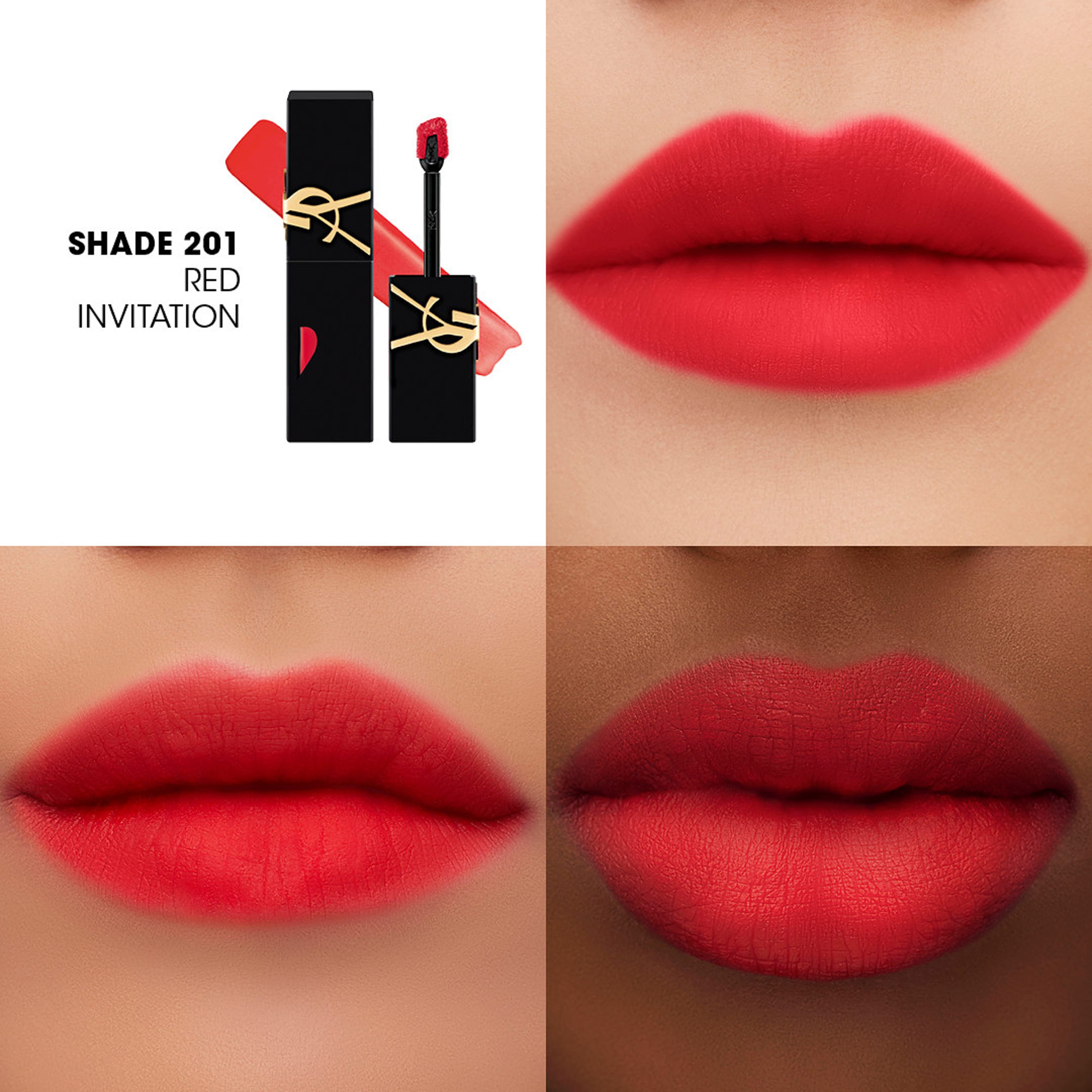 THE INKS BLUR BLURRING MATTE LIP STAIN, från Yves Saint Laurent, i färgen 201. Klicka för att öppna bilden i stort format
