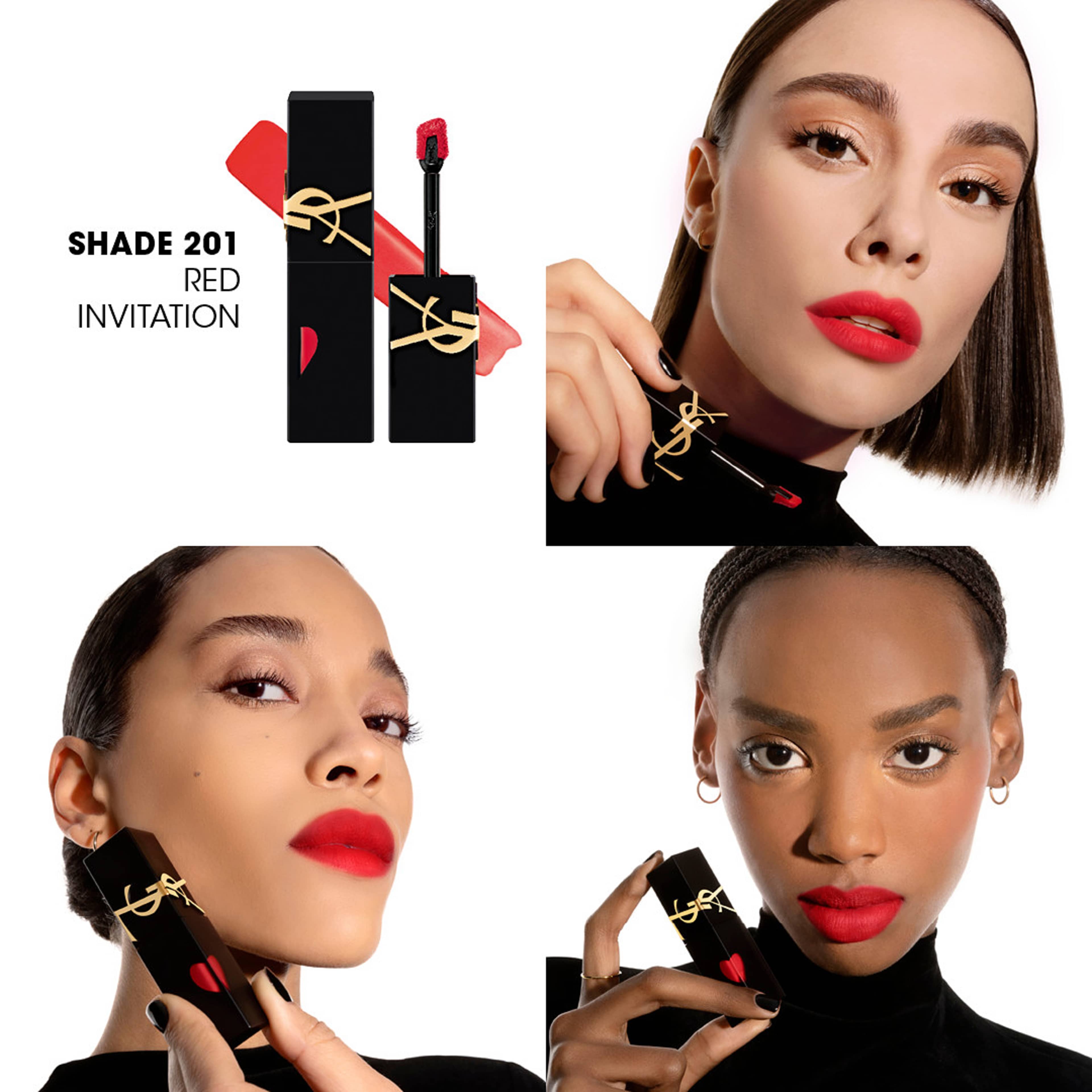 THE INKS BLUR BLURRING MATTE LIP STAIN, från Yves Saint Laurent, i färgen 201. Klicka för att öppna bilden i stort format