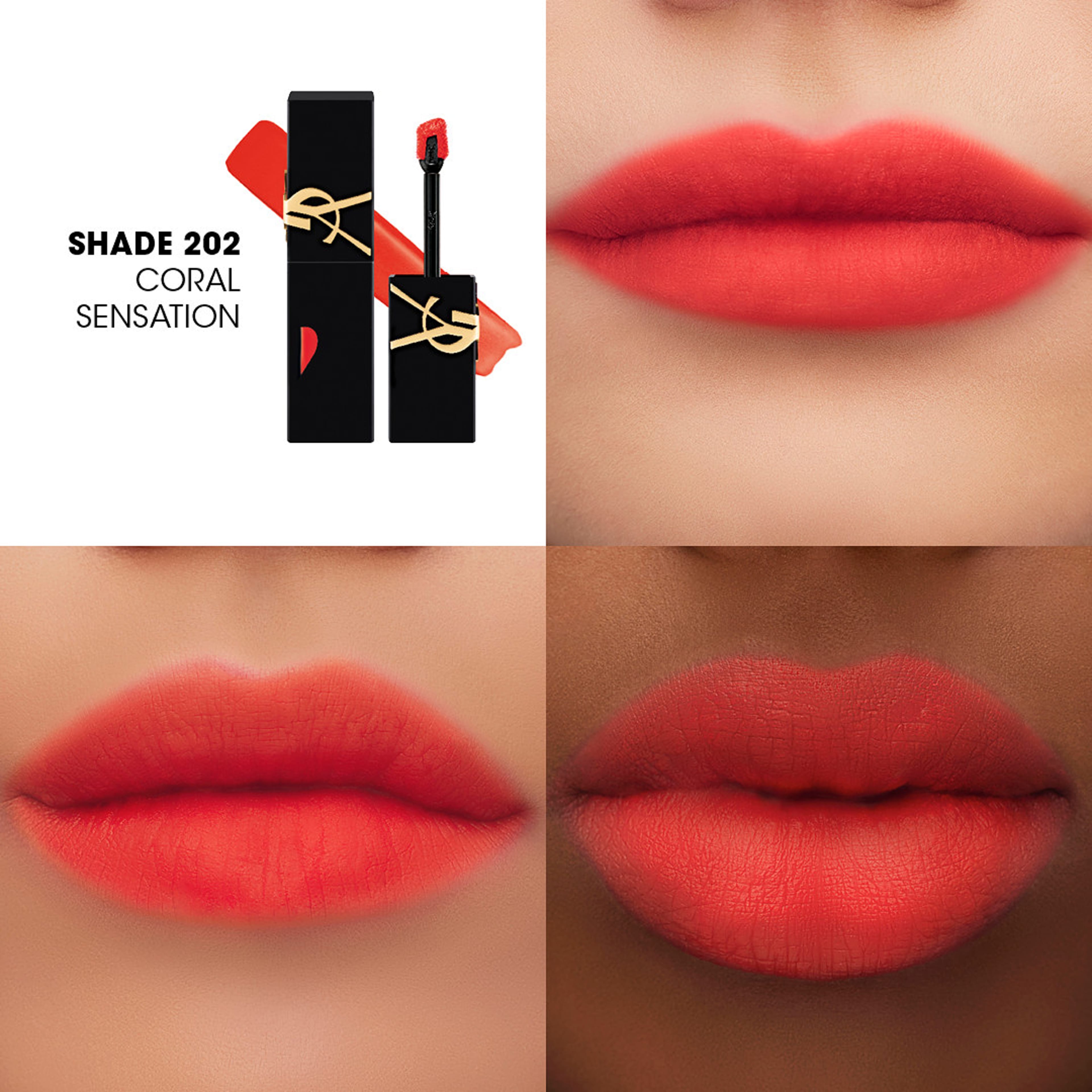 THE INKS BLUR BLURRING MATTE LIP STAIN, från Yves Saint Laurent, i färgen 202. Klicka för att öppna bilden i stort format