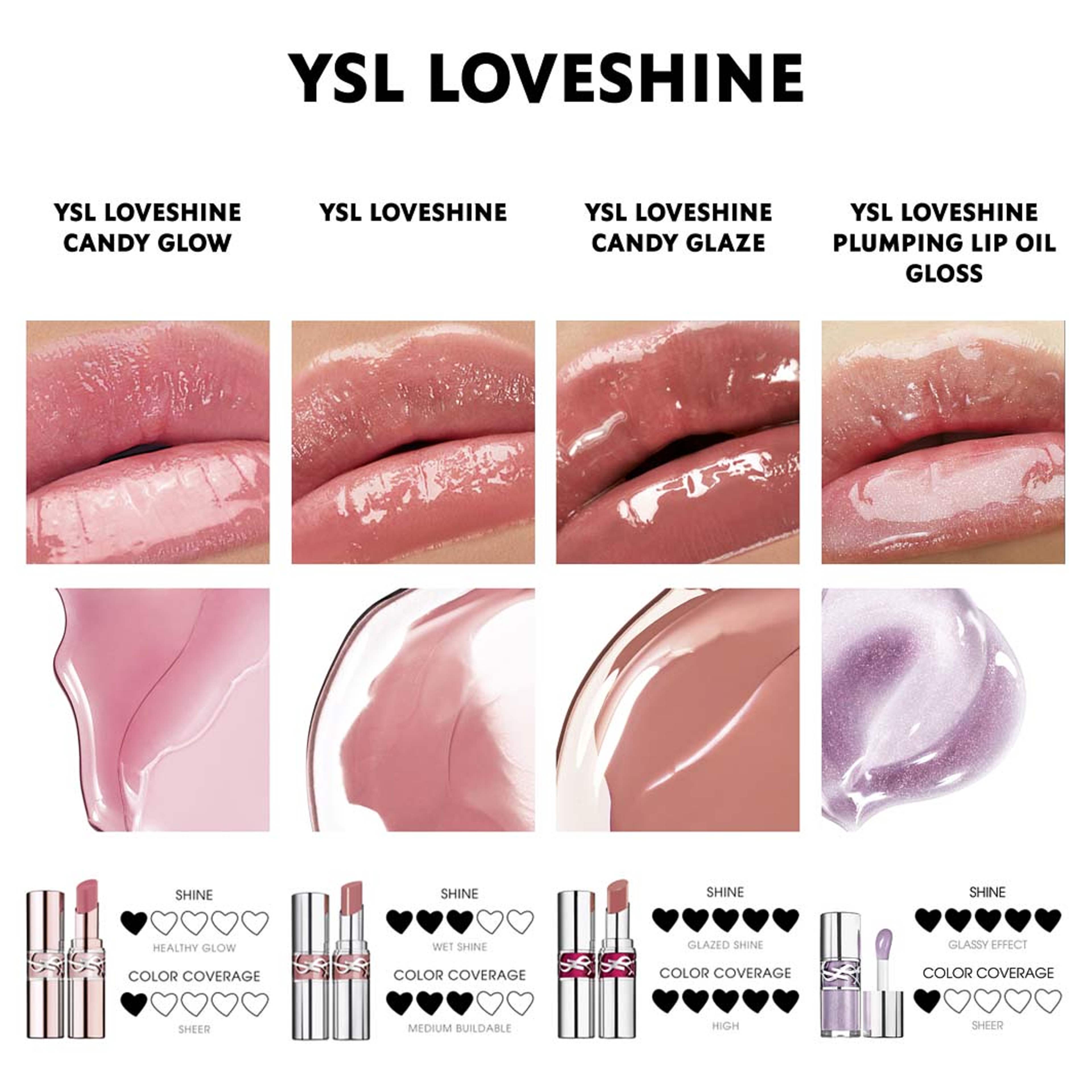 Loveshine Wet Shine Lipstick, från Yves Saint Laurent, i färgen 215. Klicka för att öppna bilden i stort format