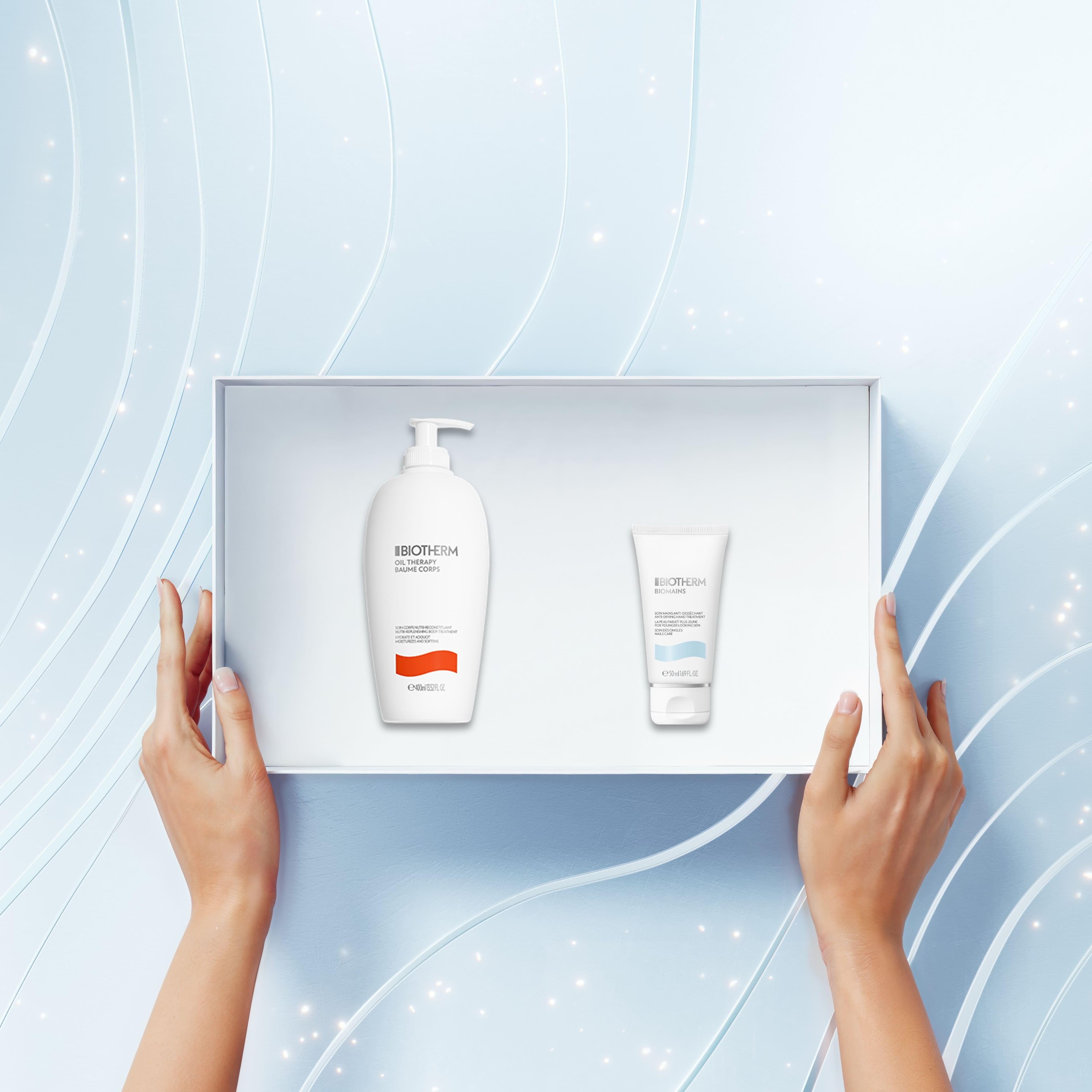 Baume Corps Oil Therapy Holiday Set 2025, från Biotherm. Klicka för att öppna bilden i stort format