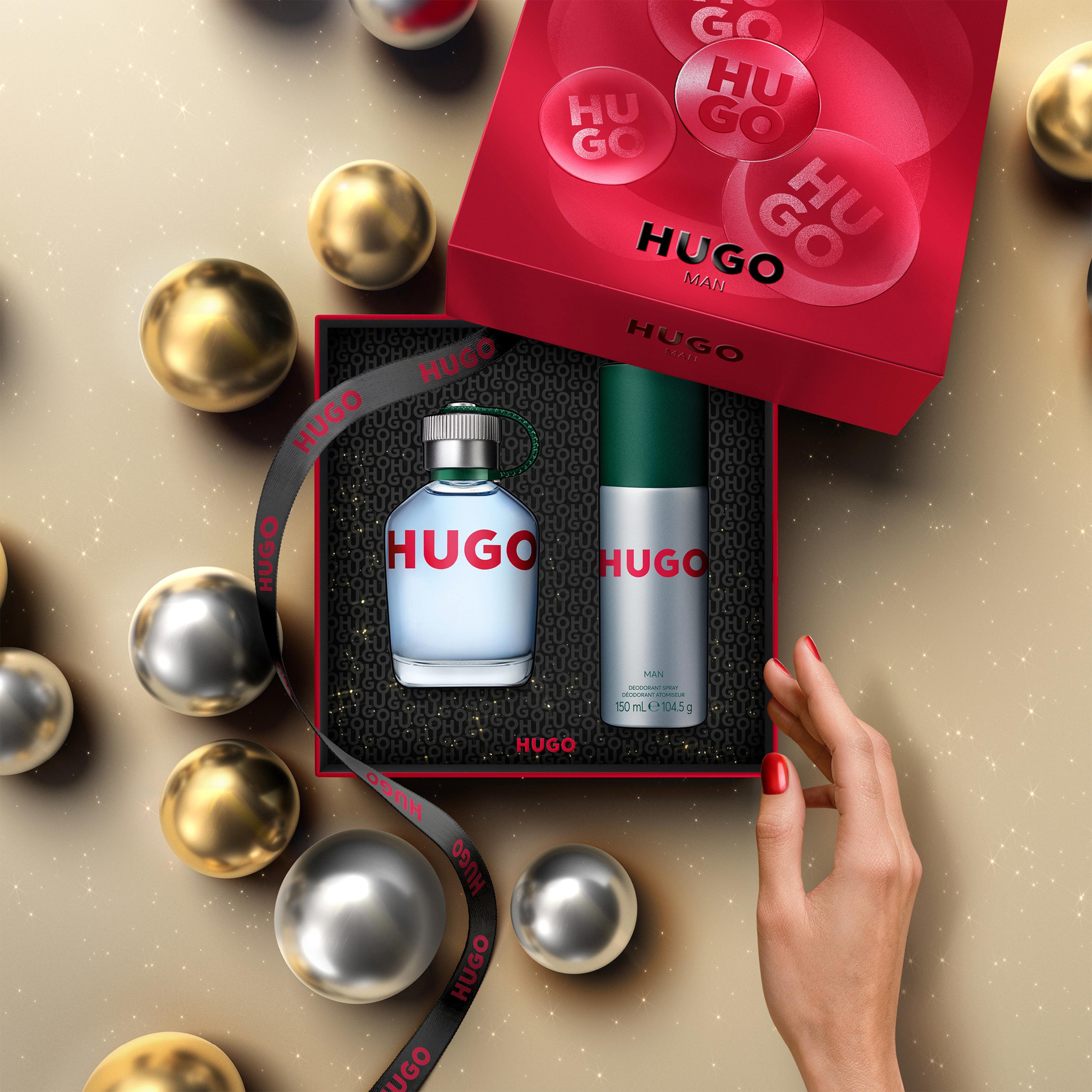 Gift Set Hugo Man EdT + Deo Spray, från HUGO BOSS. Klicka för att öppna bilden i stort format