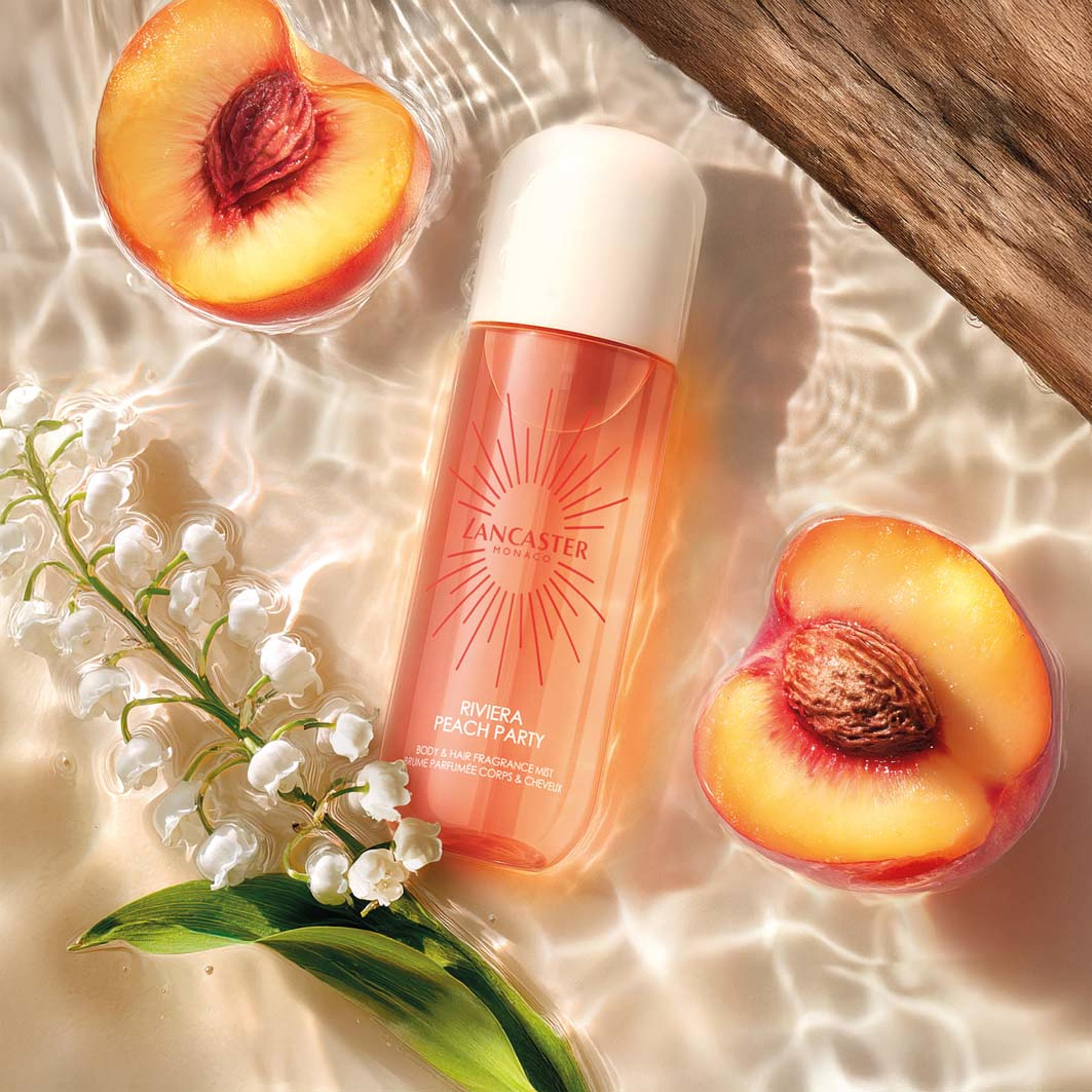 Hair and Body Mist Riviera Peach Party, från Lancaster. Klicka för att öppna bilden i stort format