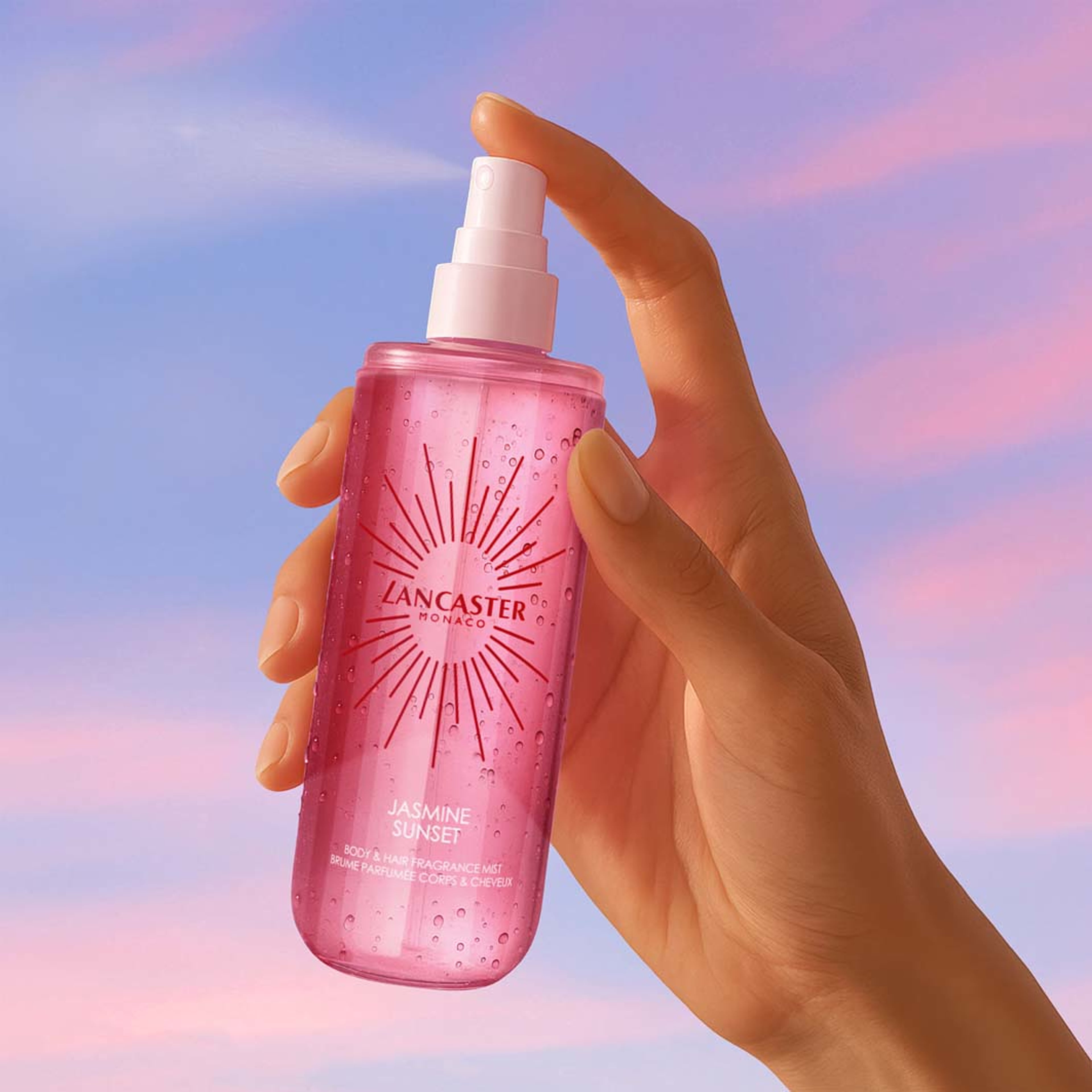 Hair and Body Mist Sunset Jasmine, från Lancaster. Klicka för att öppna bilden i stort format