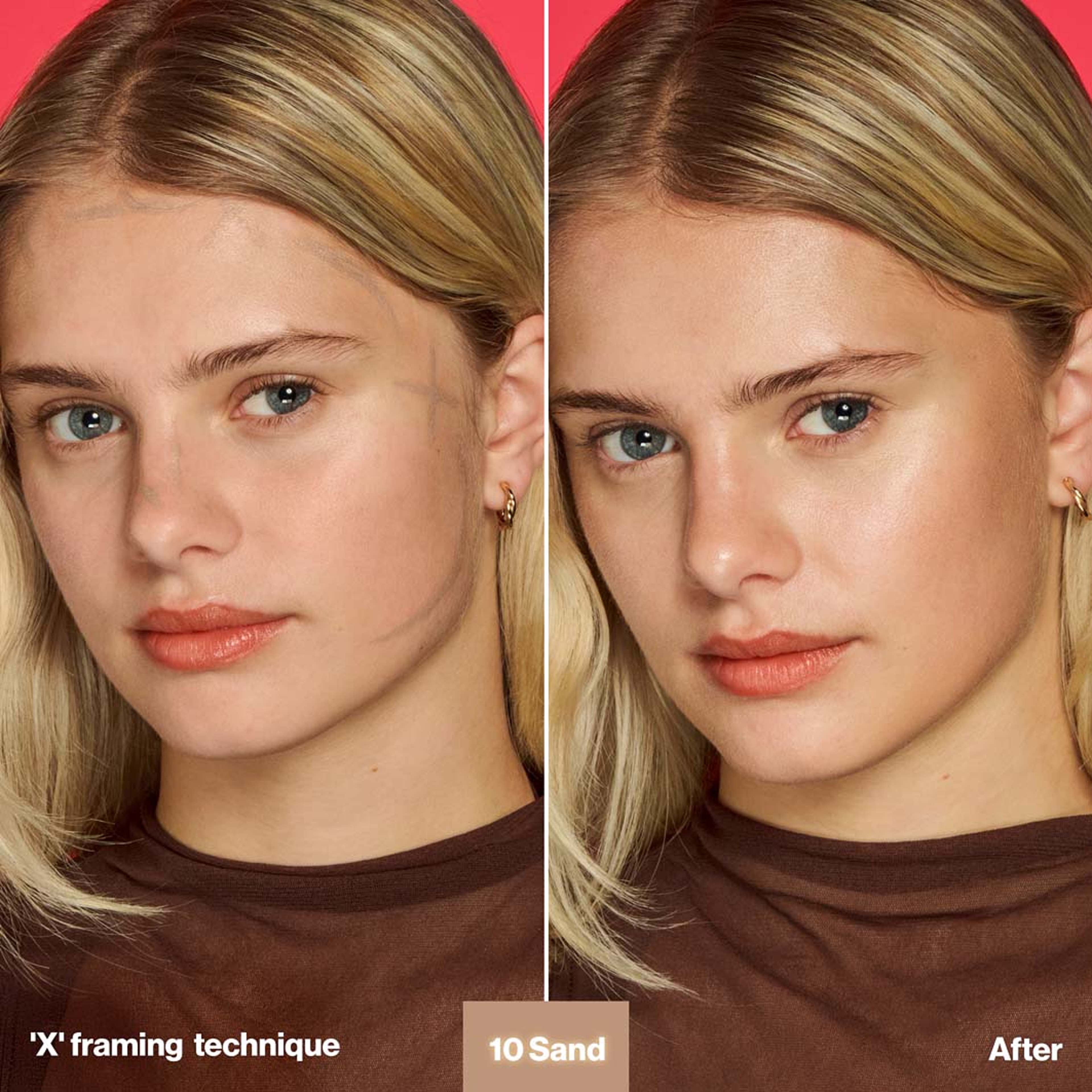 Glow Framer Skin Tint, från Max Factor, i färgen 10 Sand. Klicka för att öppna bilden i stort format