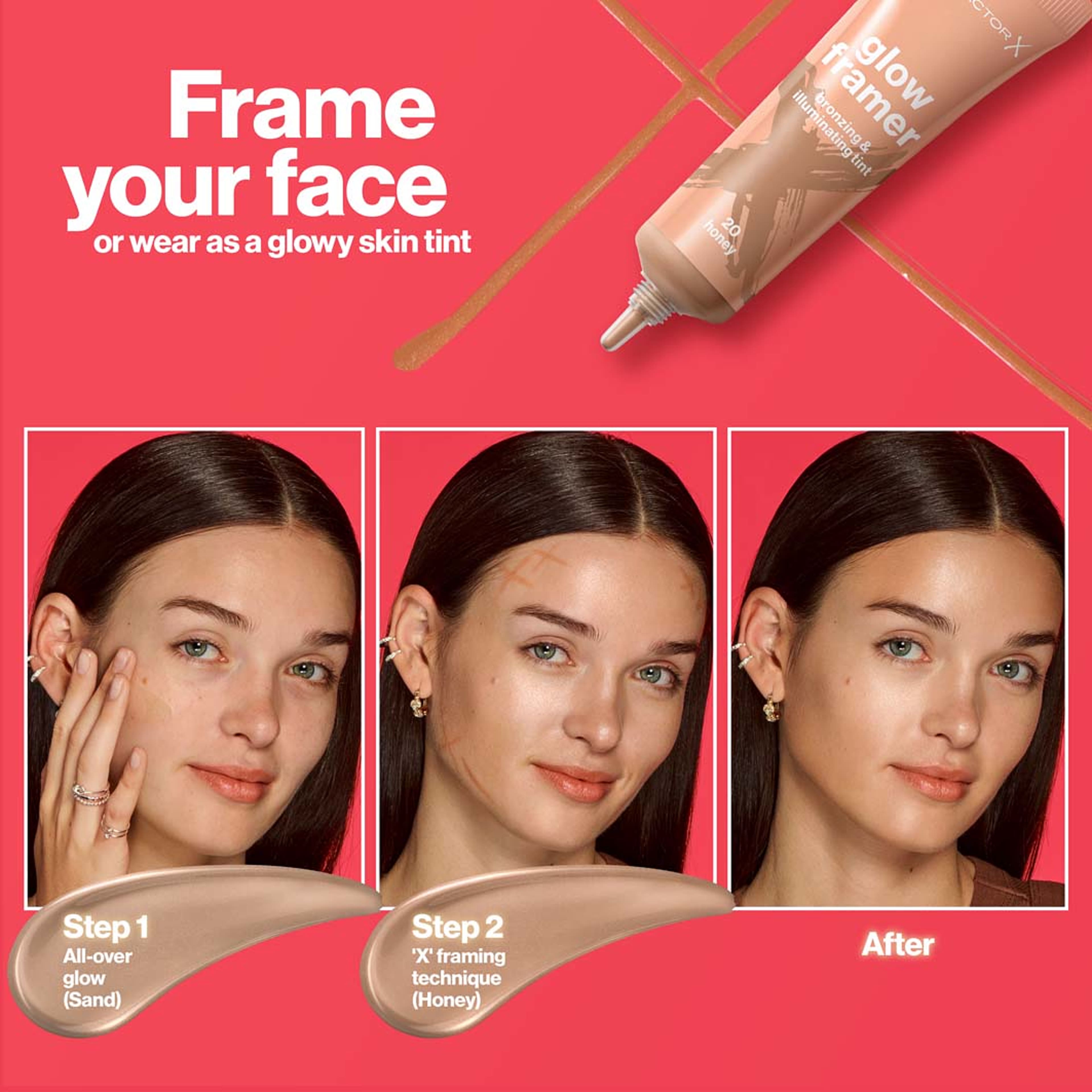 Glow Framer Skin Tint, från Max Factor, i färgen 10 Sand. Klicka för att öppna bilden i stort format