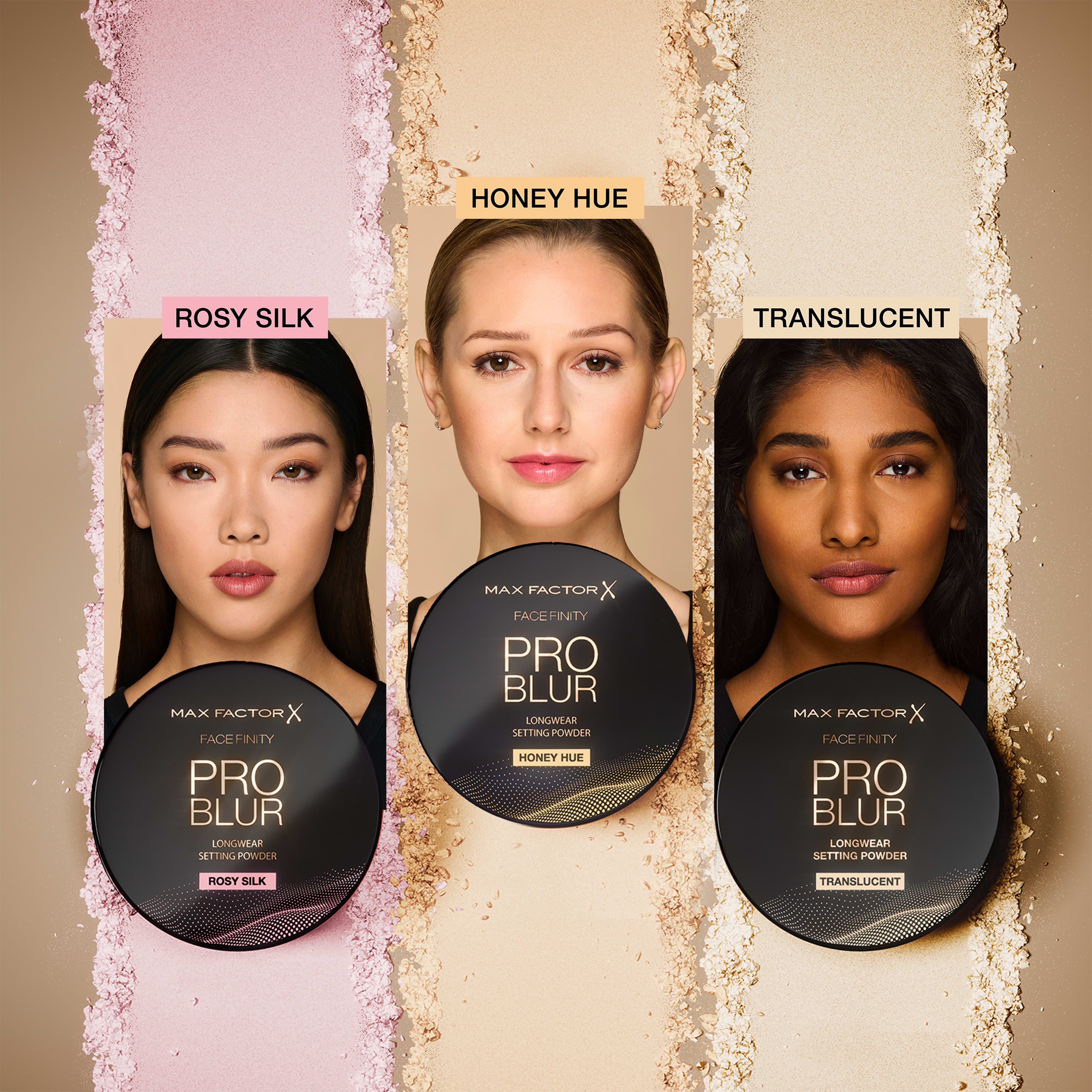 Facefinity Pro Blur Loose Powder, från Max Factor, i färgen Rosy Silk. Klicka för att öppna bilden i stort format