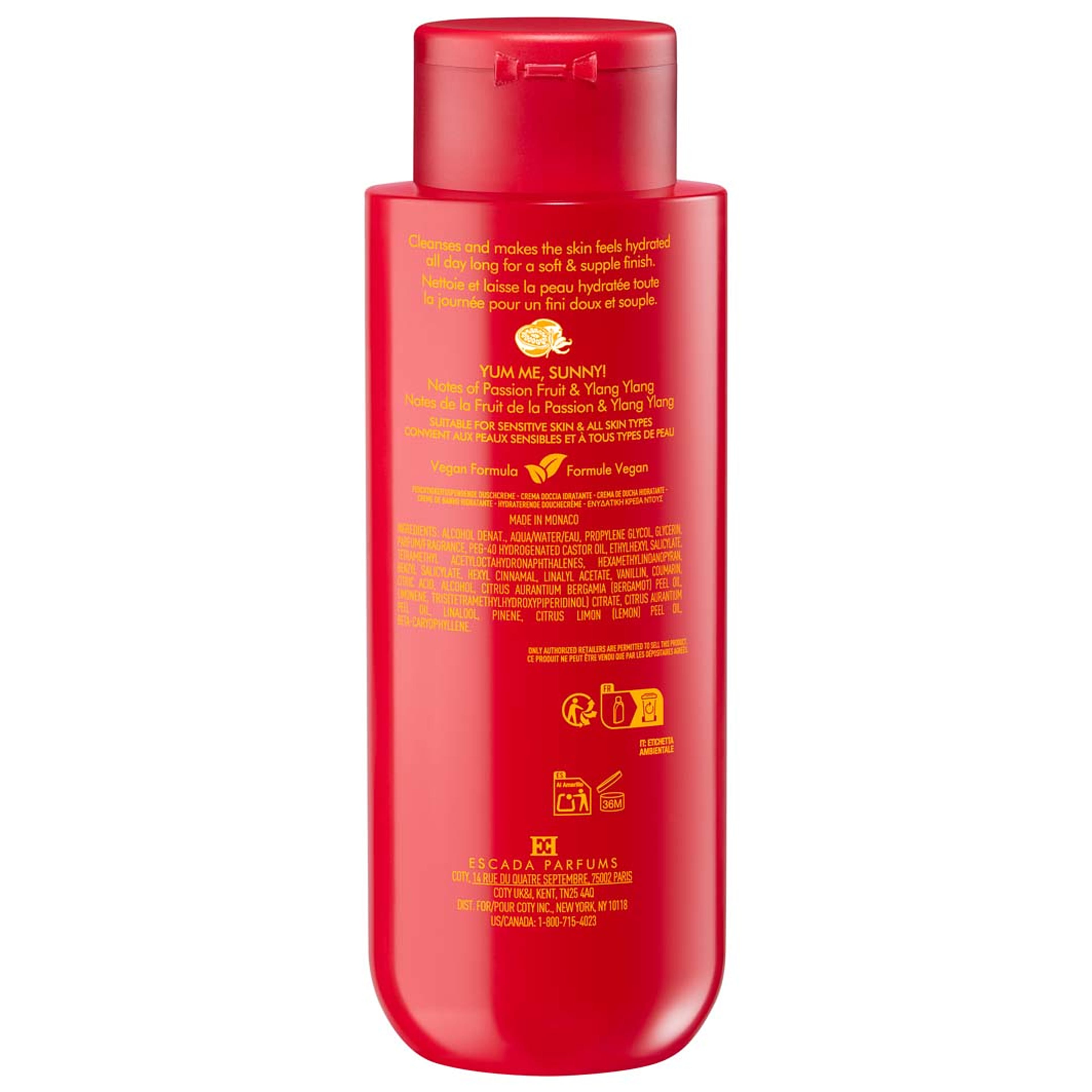 Yum me, Sunny! Shower Cream, från Escada. Klicka för att öppna bilden i stort format