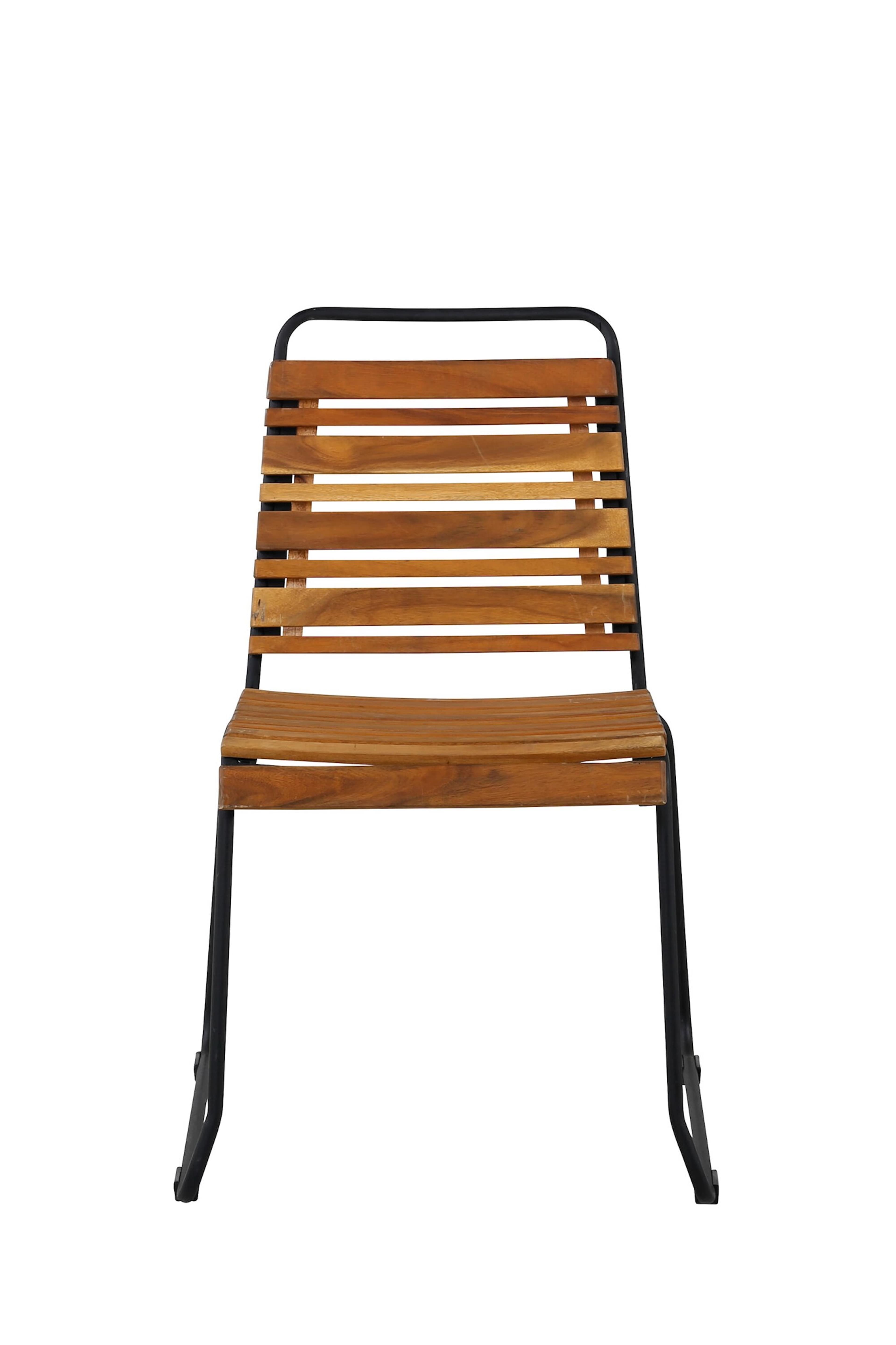 Bois Matstol 2-pack, från Venture Home, i färgen black,nature. Klicka för att öppna bilden i stort format