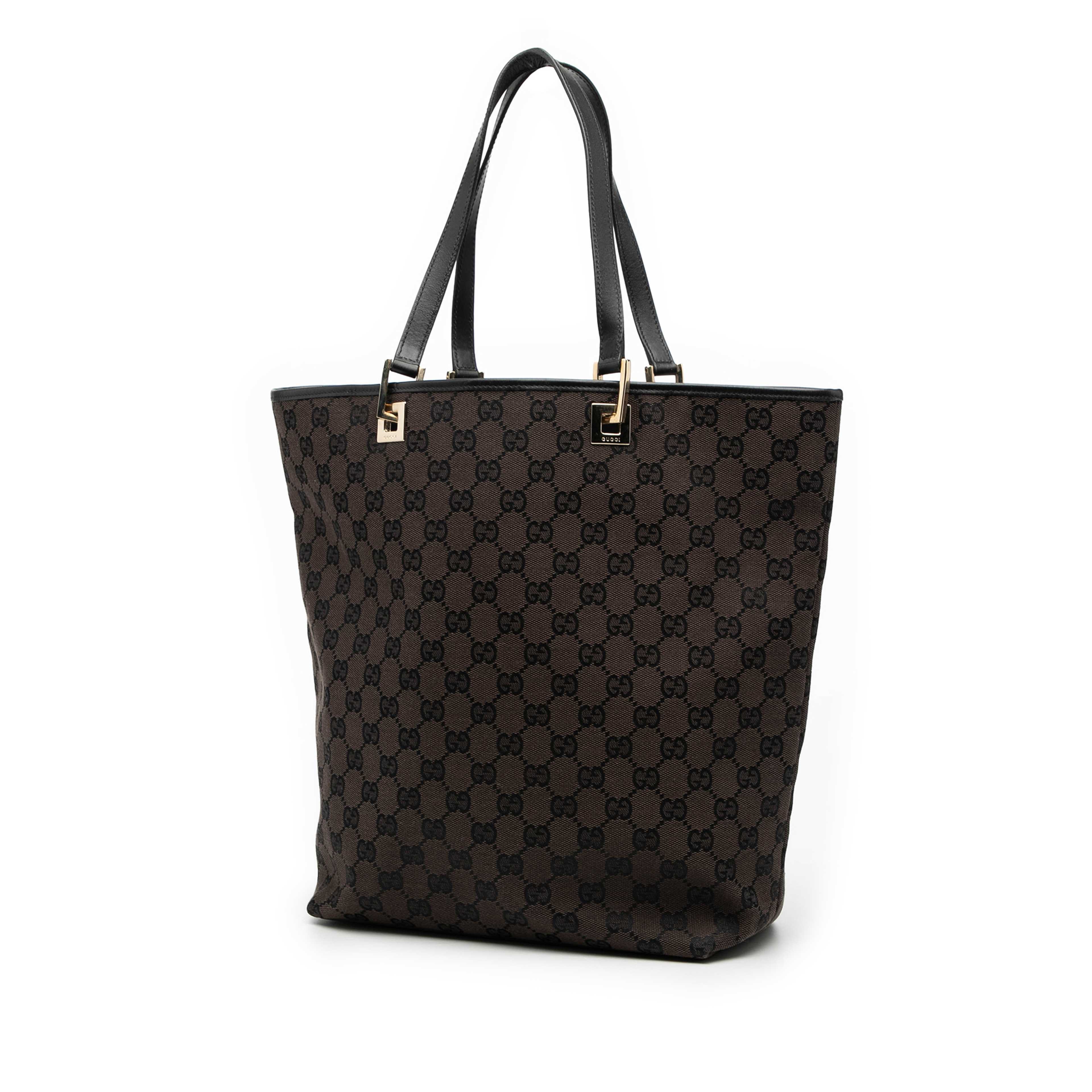 Gucci Gg Canvas Tote, från Luxclusif, i färgen dark brown. Klicka för att öppna bilden i stort format