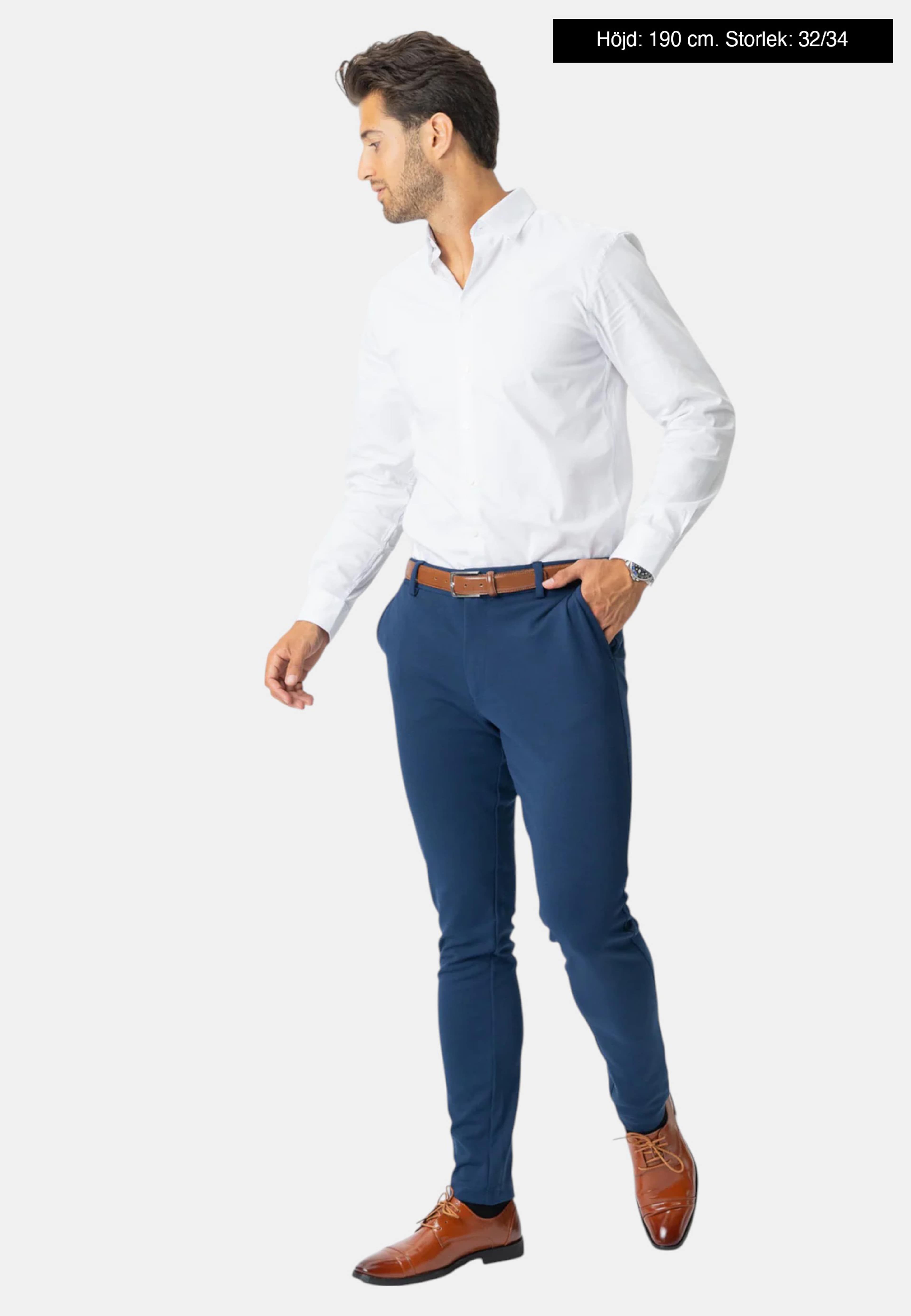 The Original Performance Pants, från TeeShoppen, i färgen blå. Klicka för att öppna bilden i stort format