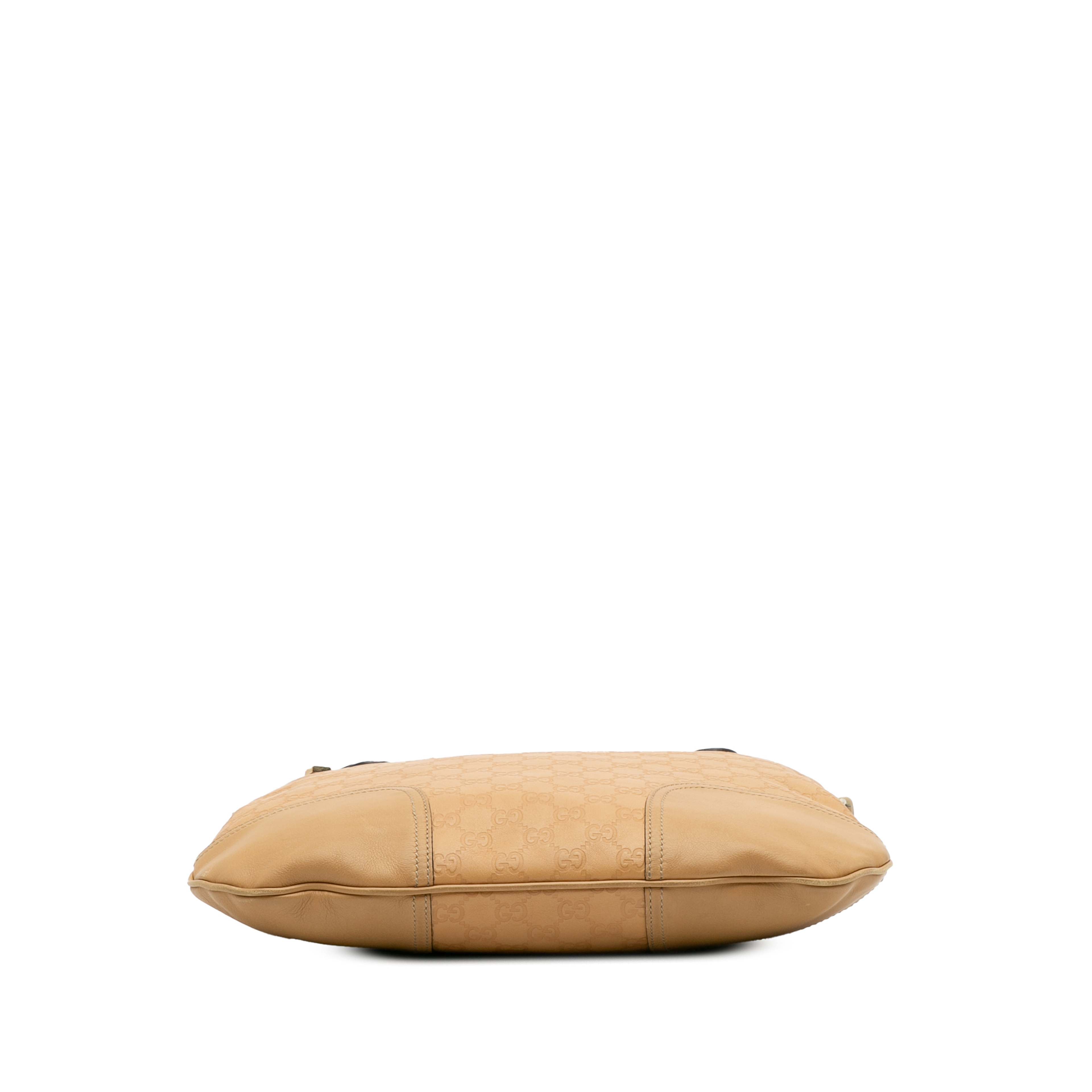 Gucci Guccissima Princy Satchel, från Luxclusif, i färgen light brown. Klicka för att öppna bilden i stort format