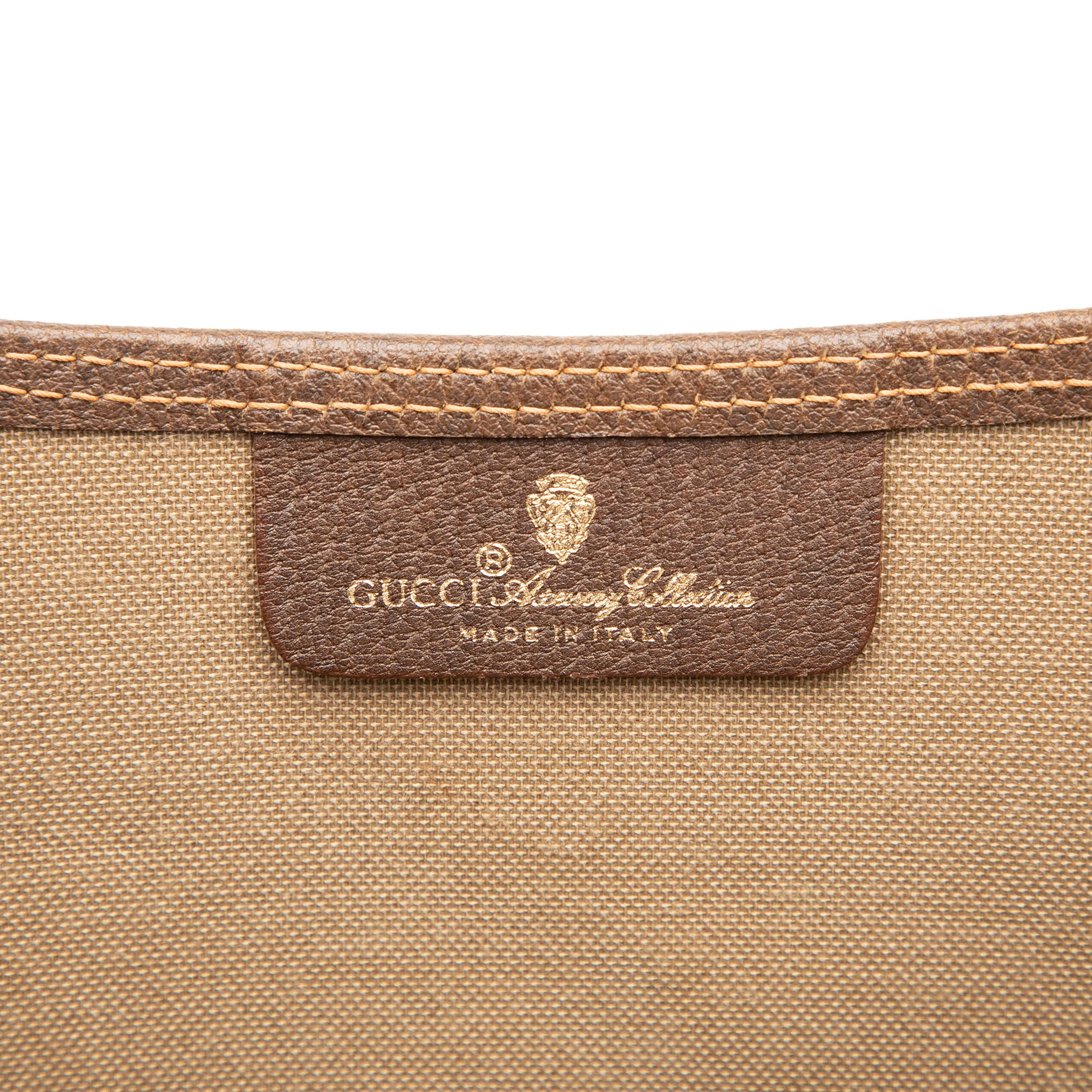 Gucci Gg Supreme Web Tote, från Luxclusif, i färgen beige. Klicka för att öppna bilden i stort format