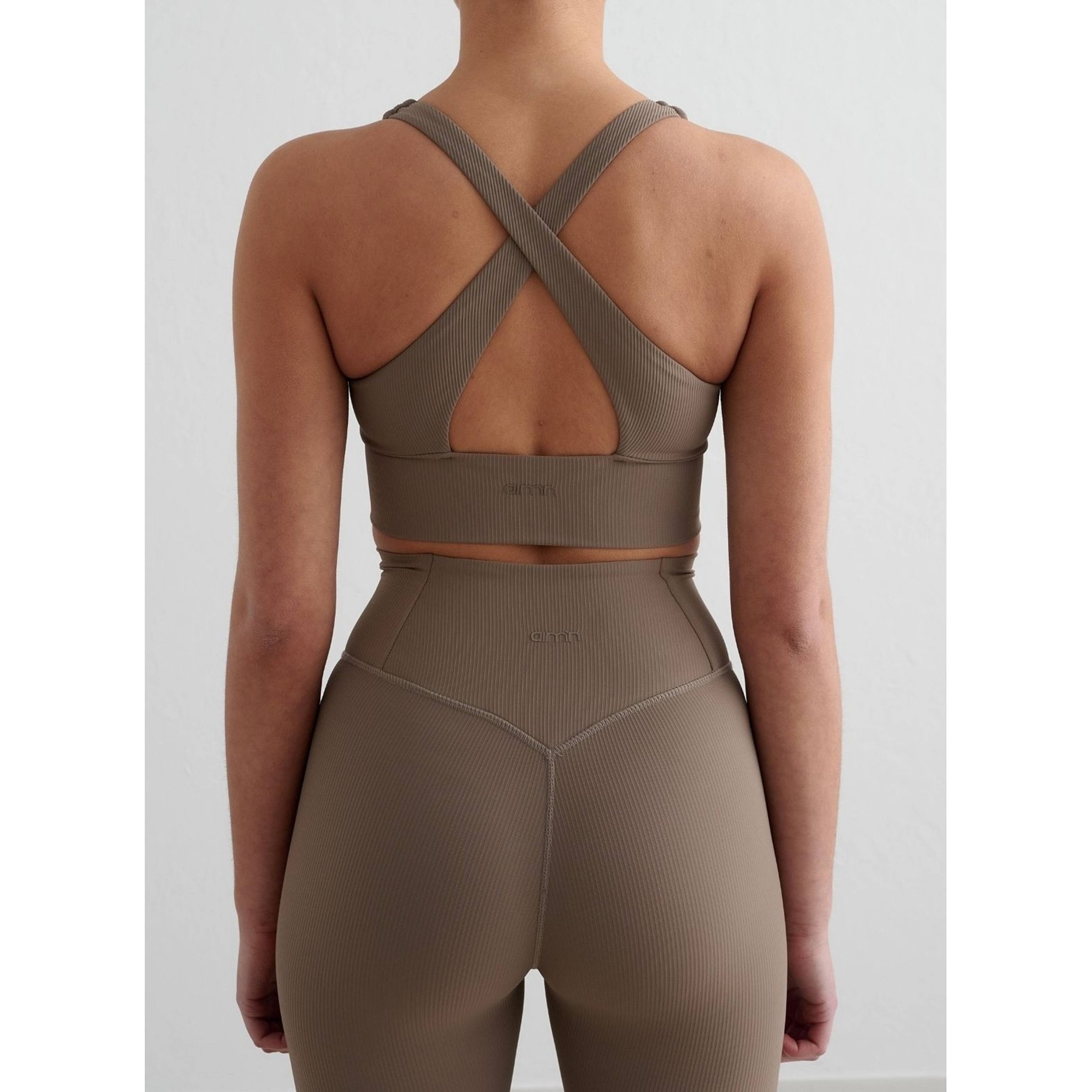 Ribbed Performance Zipped Bra