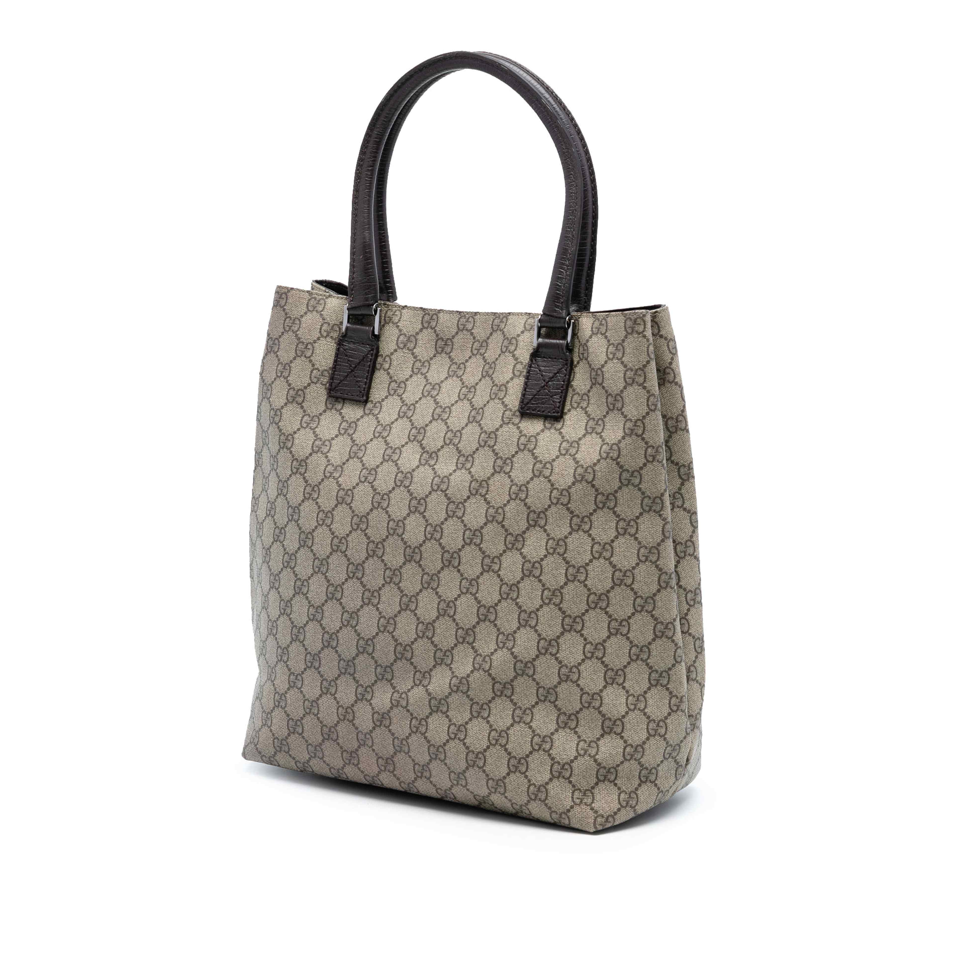 Gucci Gg Supreme Tote, från Luxclusif, i färgen beige. Klicka för att öppna bilden i stort format