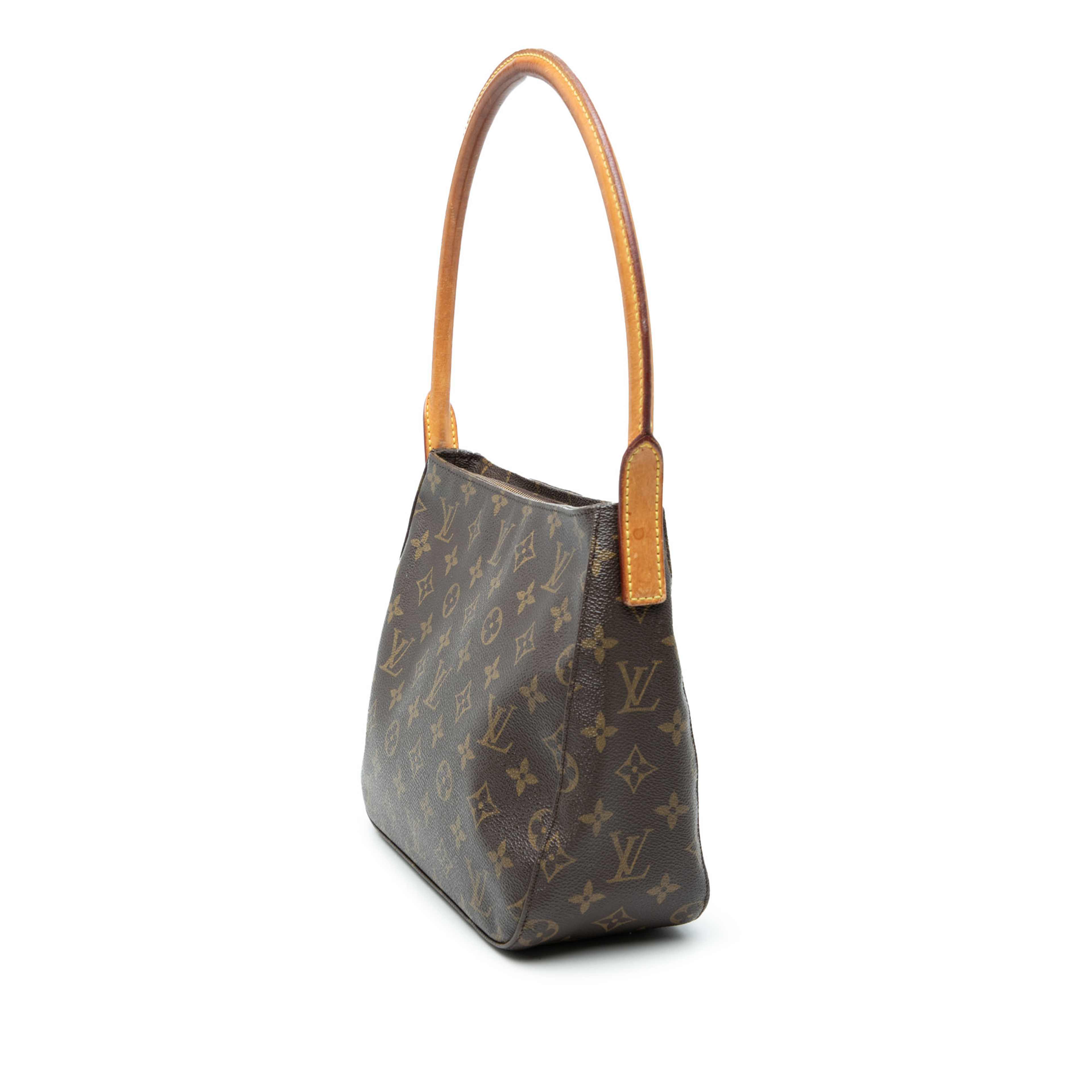Louis Vuitton Monogram Looping Mm, från Luxclusif, i färgen brun. Klicka för att öppna bilden i stort format